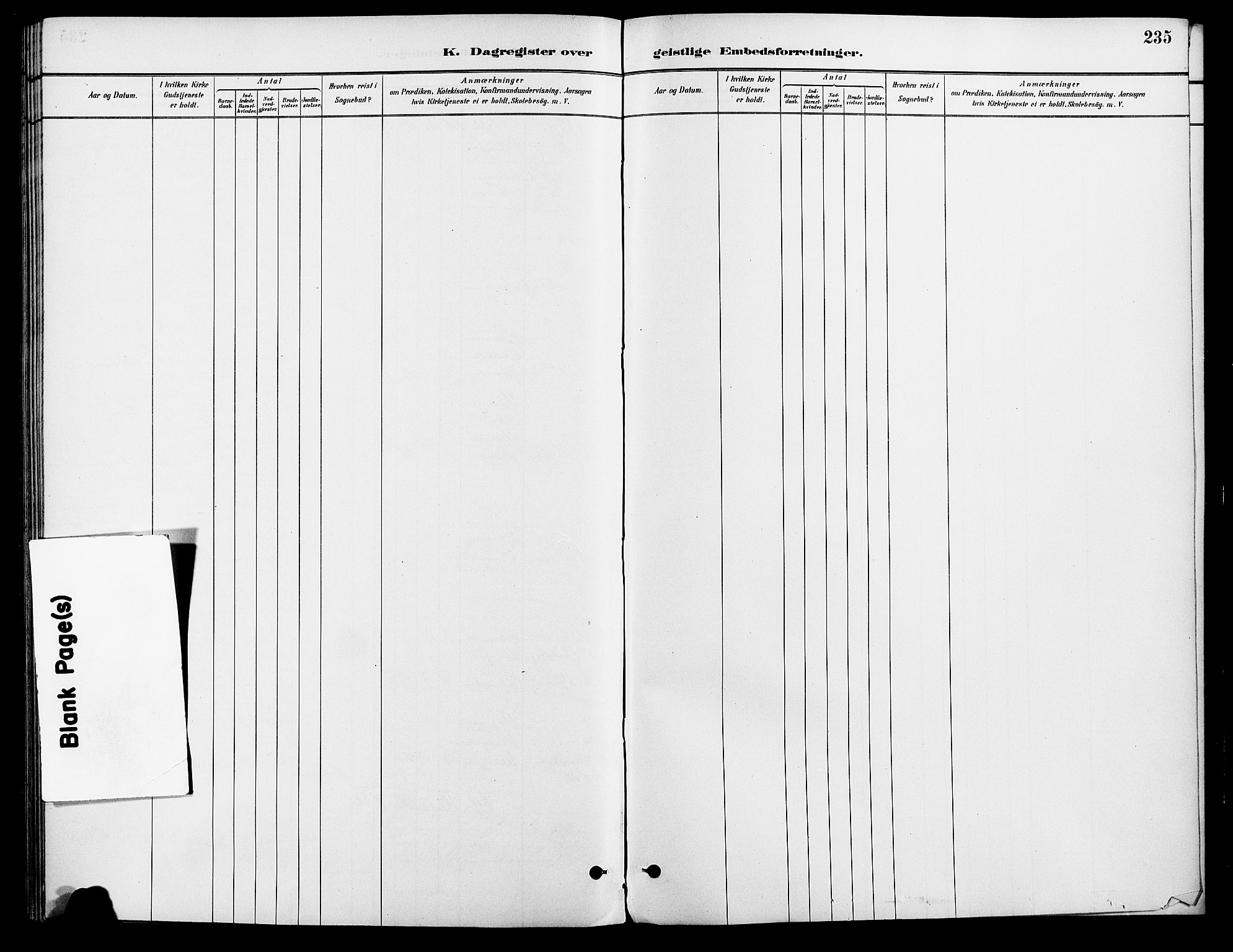 Vinger prestekontor, AV/SAH-PREST-024/H/Ha/Haa/L0013: Ministerialbok nr. 13, 1881-1897, s. 235