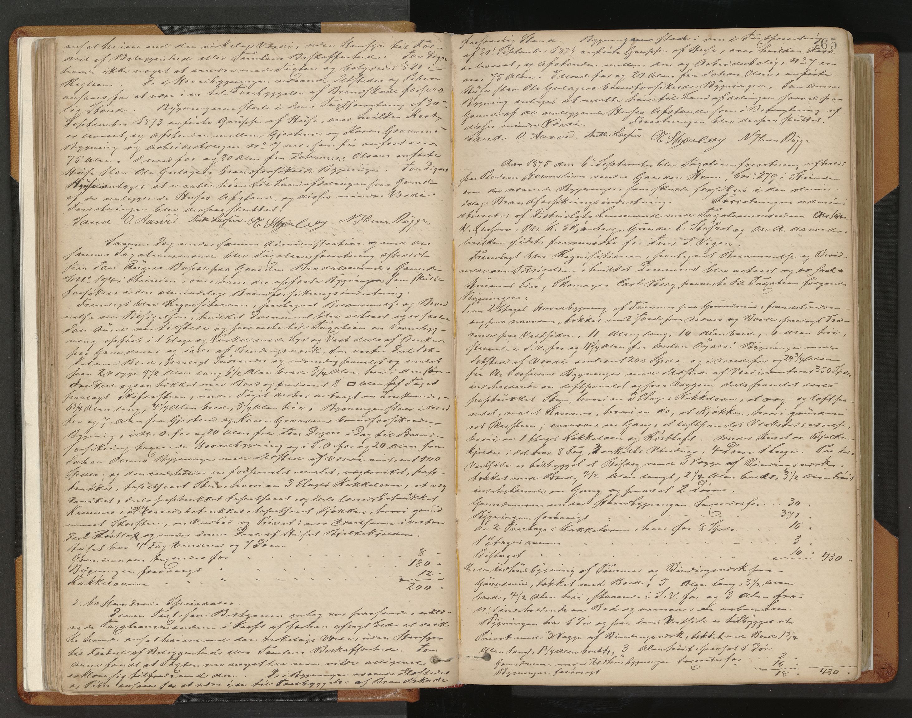 Norges Brannkasse Strinda, AV/SAT-A-5516/Fa/L0002: Branntakstprotokoll, 1874-1895, s. 65