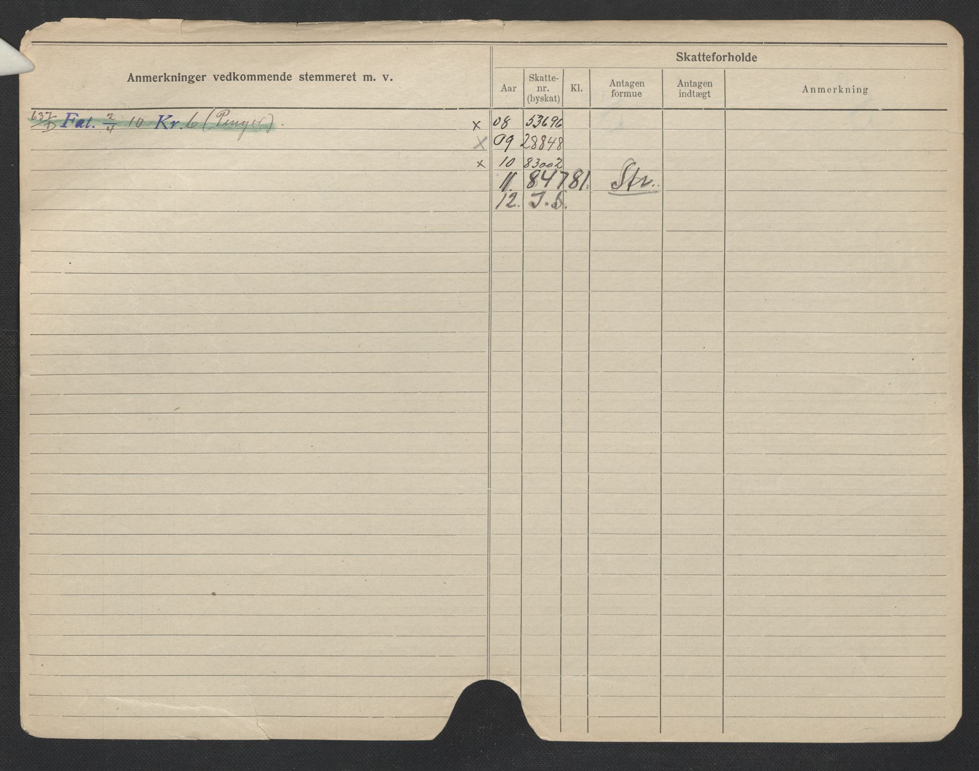 Oslo folkeregister, Registerkort, AV/SAO-A-11715/F/Fa/Fac/L0007: Menn, 1906-1914, s. 424b