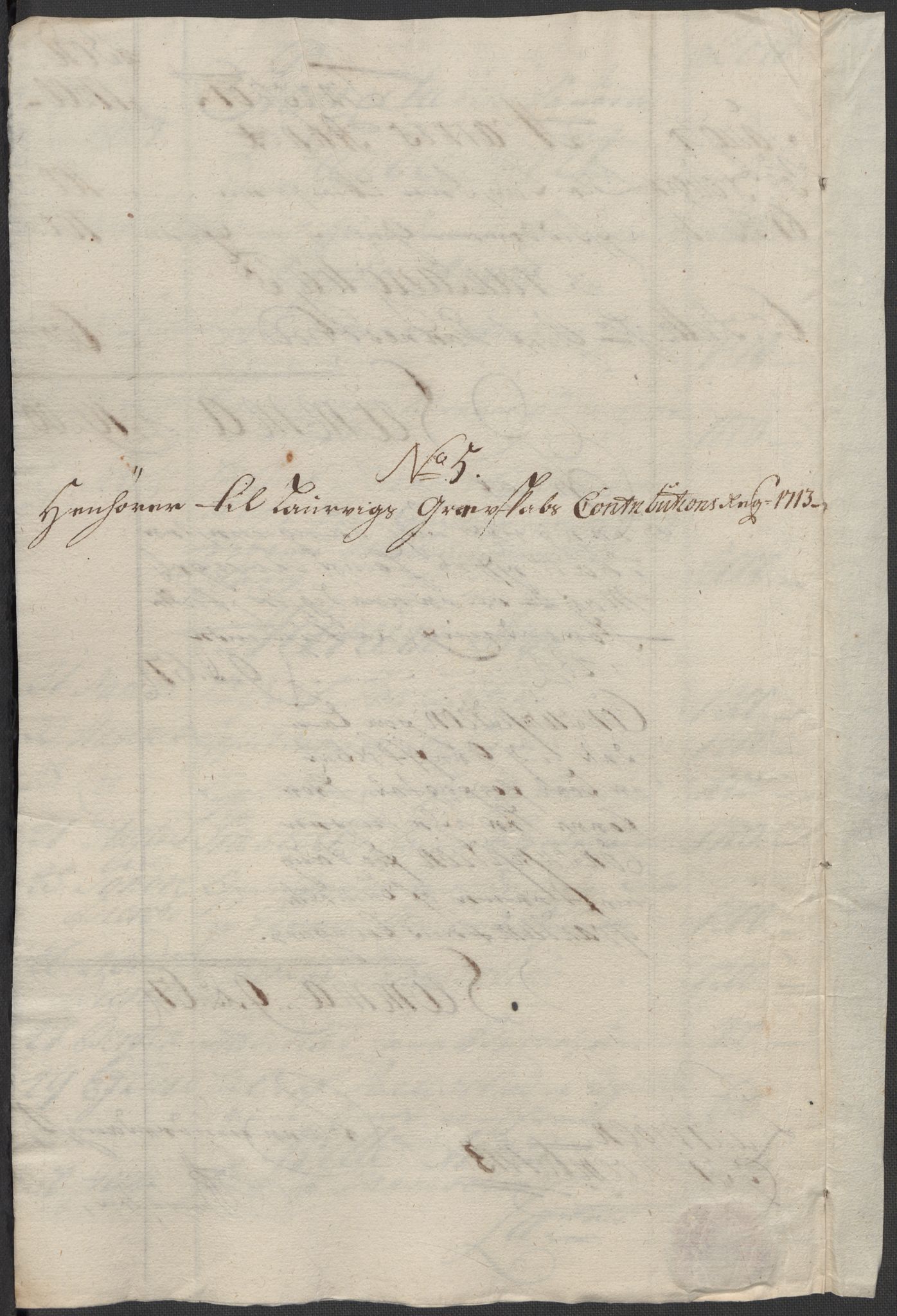 Rentekammeret inntil 1814, Reviderte regnskaper, Fogderegnskap, RA/EA-4092/R33/L1985: Fogderegnskap Larvik grevskap, 1713, s. 158