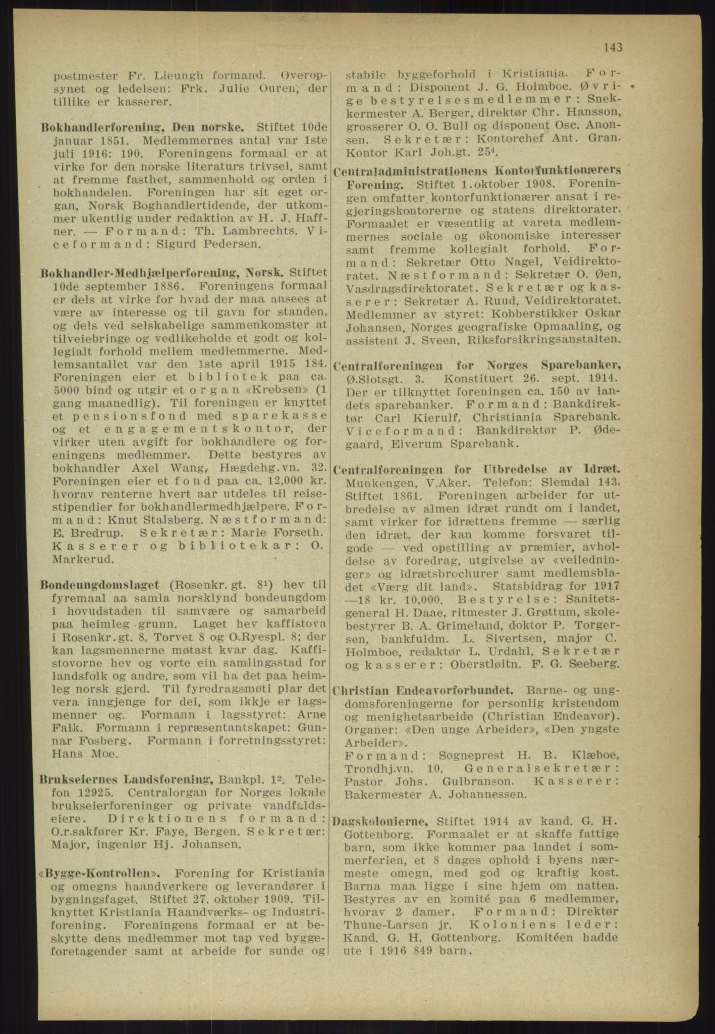 Kristiania/Oslo adressebok, PUBL/-, 1918, s. 156