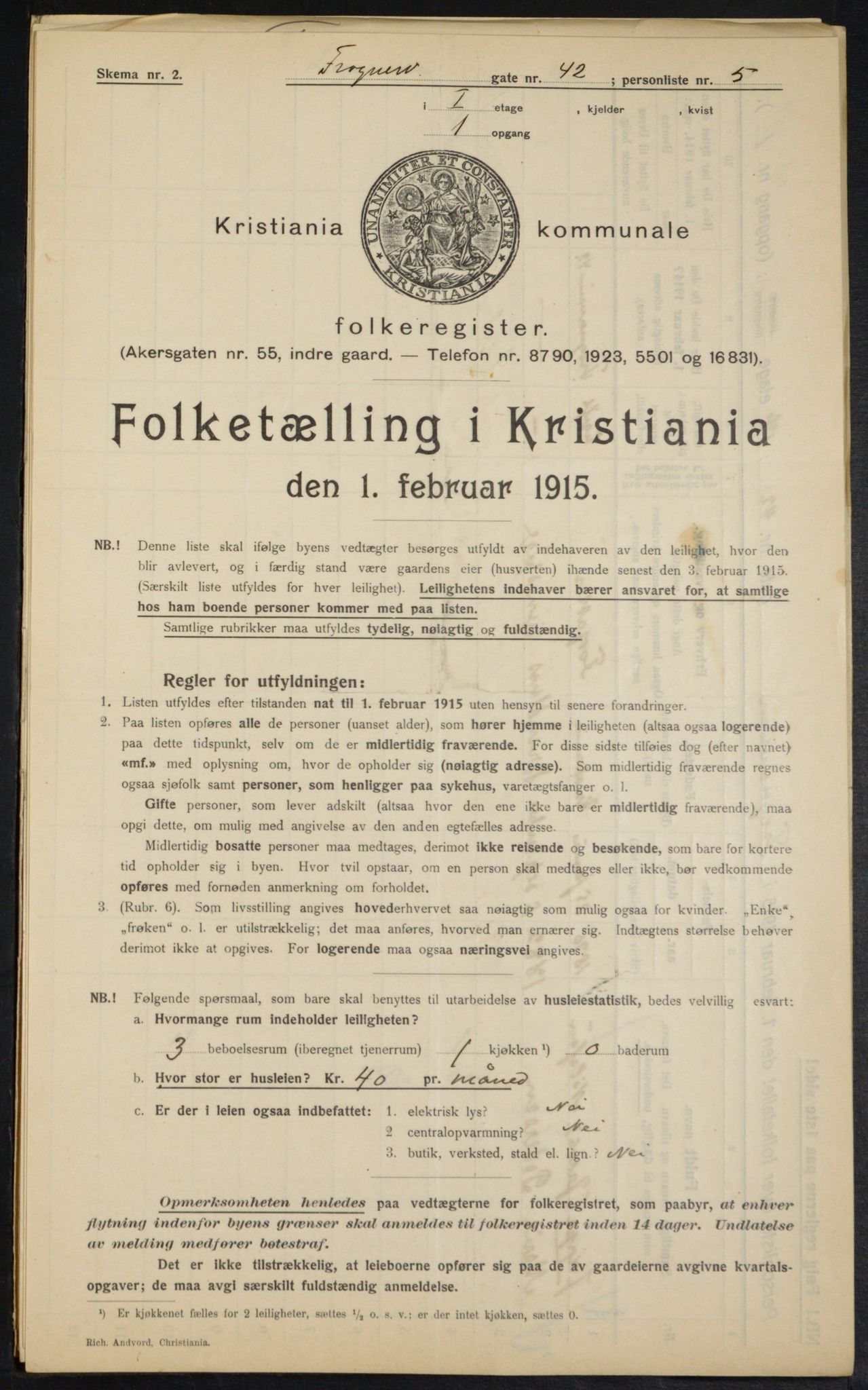 OBA, Kommunal folketelling 1.2.1915 for Kristiania, 1915, s. 27342