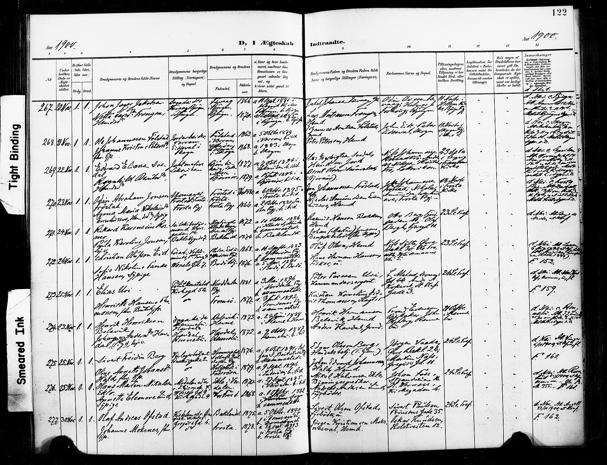 Ministerialprotokoller, klokkerbøker og fødselsregistre - Sør-Trøndelag, SAT/A-1456/604/L0198: Ministerialbok nr. 604A19, 1893-1900, s. 122