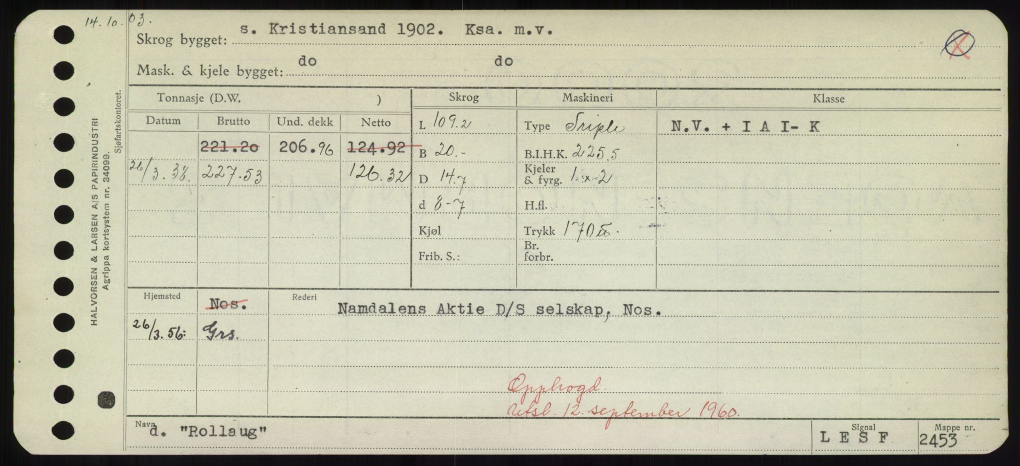 Sjøfartsdirektoratet med forløpere, Skipsmålingen, AV/RA-S-1627/H/Hd/L0031: Fartøy, Rju-Sam, s. 83