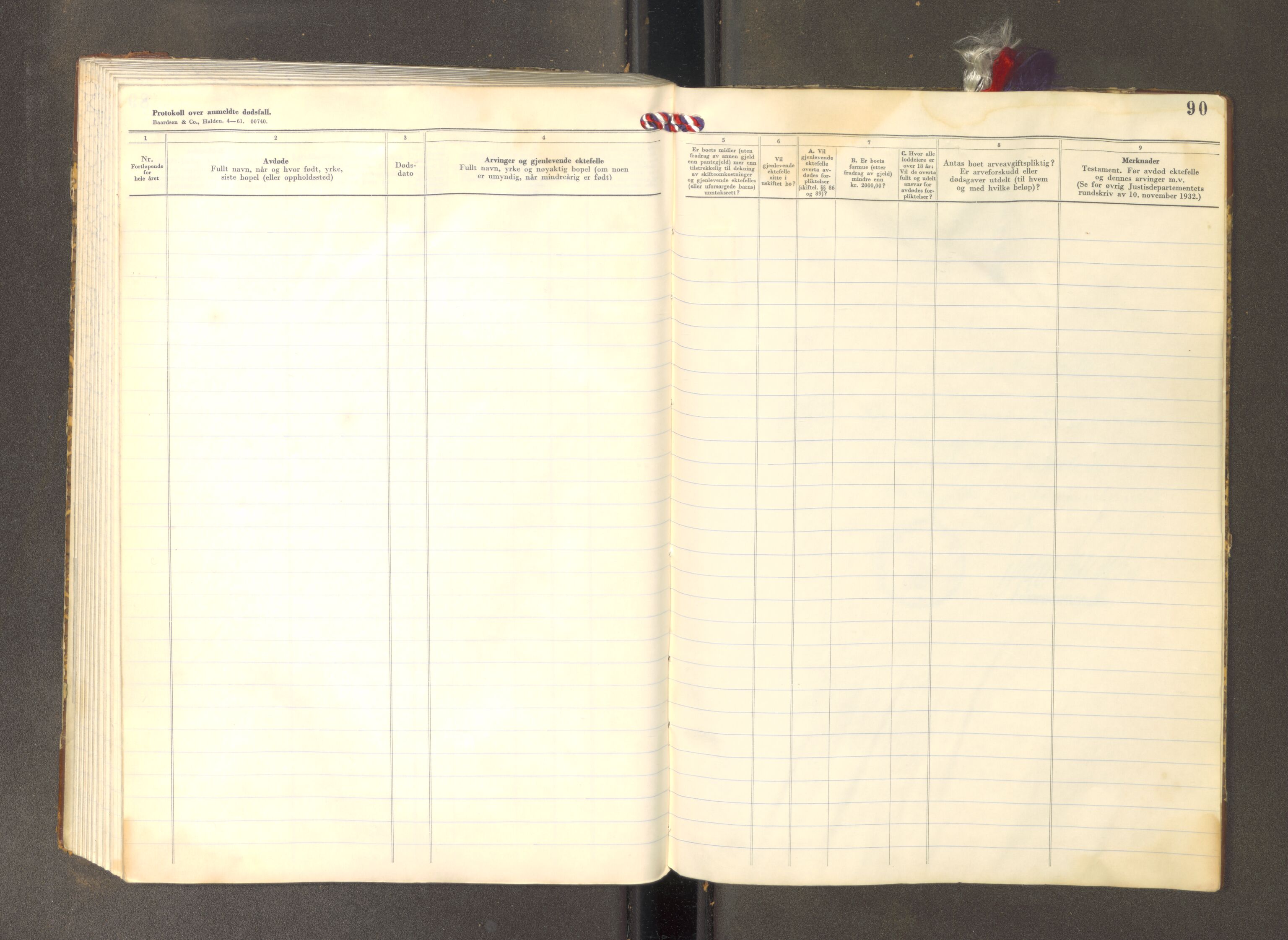 Harstad lensmannskontor, AV/SATØ-SATØ-10/F/Fi/Fia/L0504: Dødsfallsprotokoller. Med register, 1963-1964, s. 89b-90a