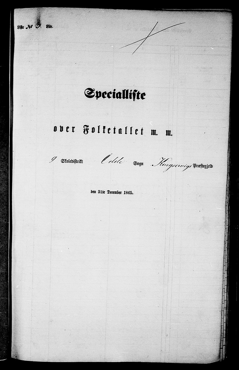 RA, Folketelling 1865 for 1230P Kinsarvik prestegjeld, 1865, s. 34