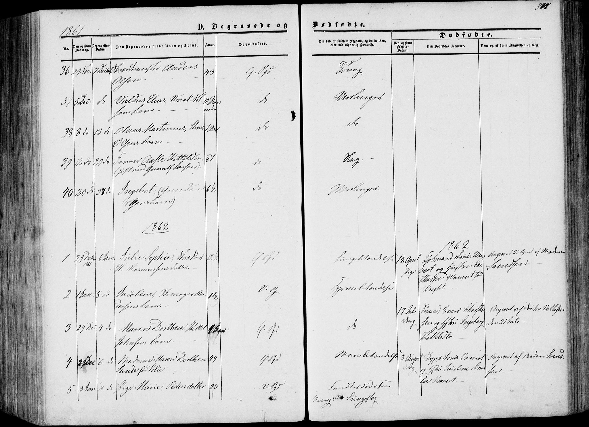Porsgrunn kirkebøker , AV/SAKO-A-104/F/Fa/L0007: Ministerialbok nr. 7, 1858-1877, s. 370