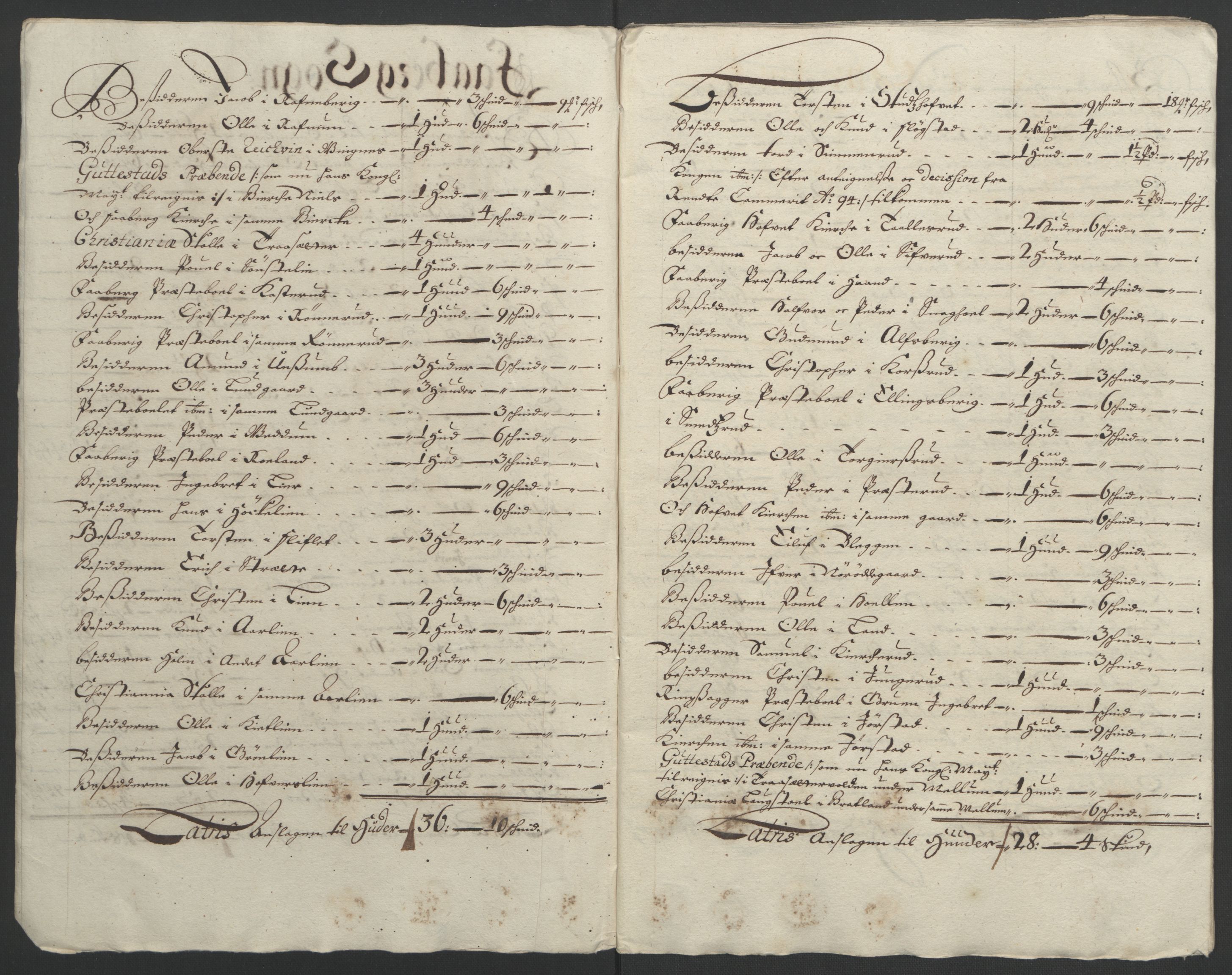 Rentekammeret inntil 1814, Reviderte regnskaper, Fogderegnskap, AV/RA-EA-4092/R17/L1169: Fogderegnskap Gudbrandsdal, 1695, s. 108