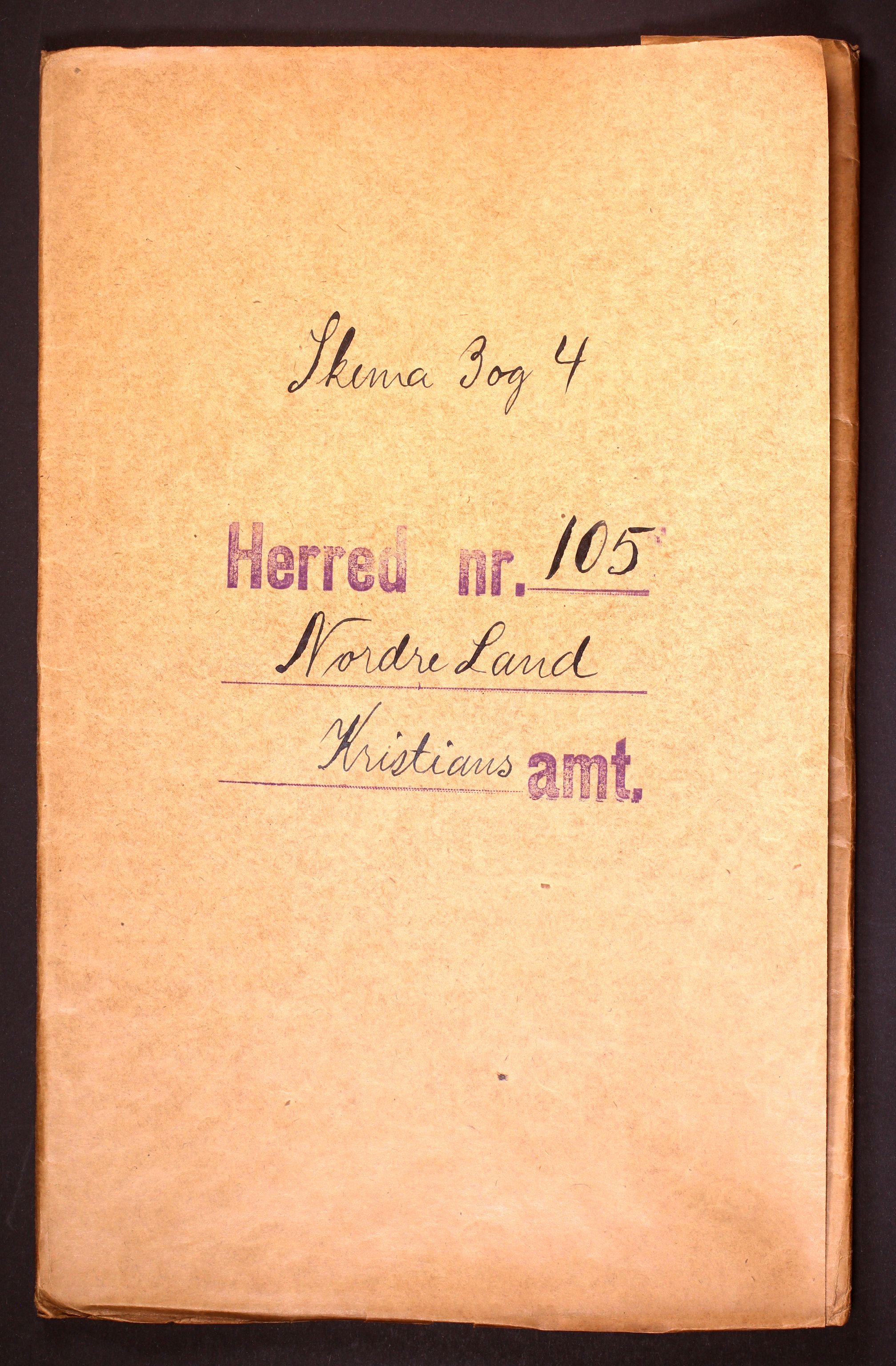 RA, Folketelling 1910 for 0538 Nordre Land herred, 1910, s. 1