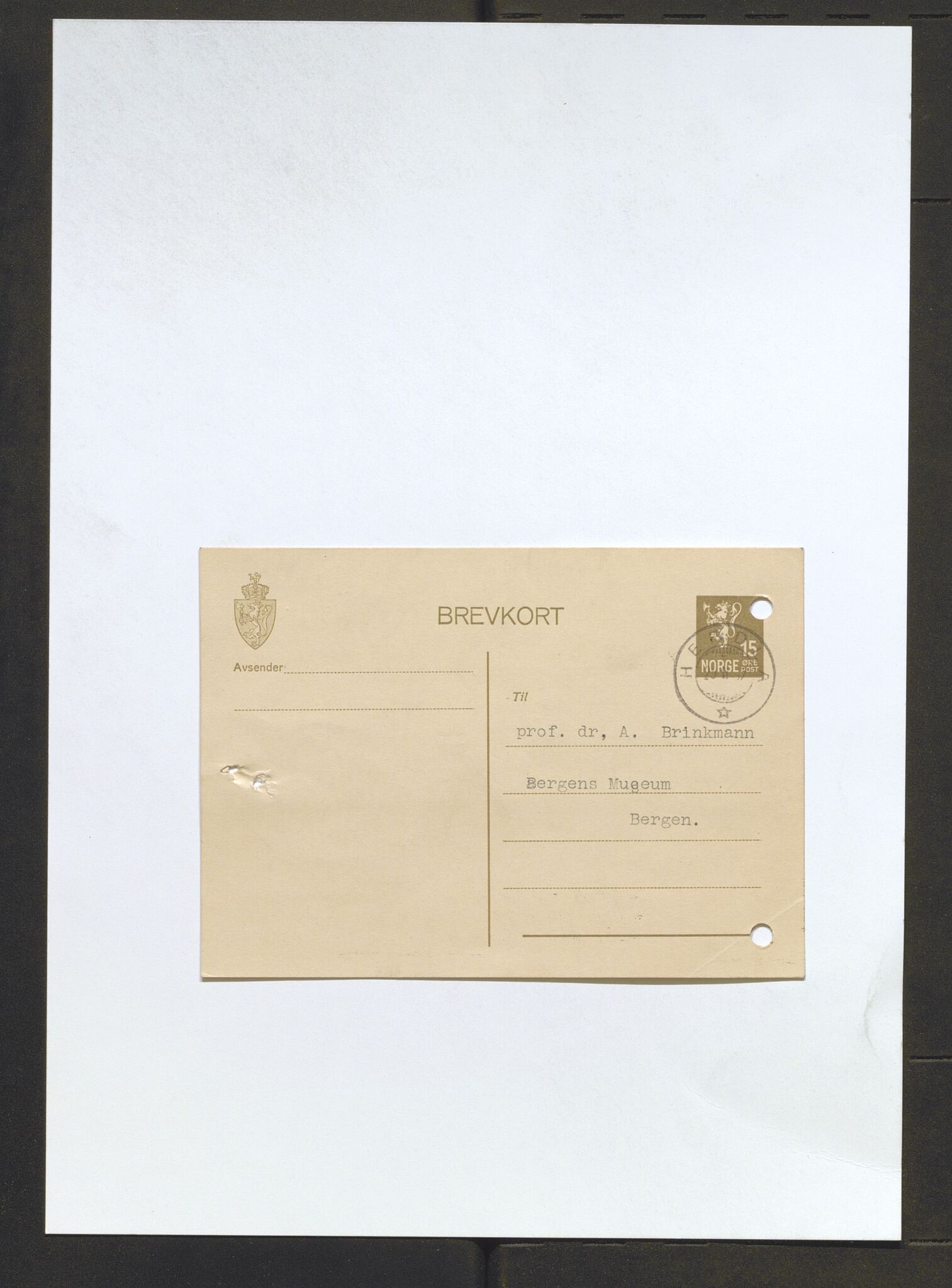 Bergens Museum, AV/SAB-A-17301/13/D/L0002: Korrespondanse , 1928-1940, s. 513