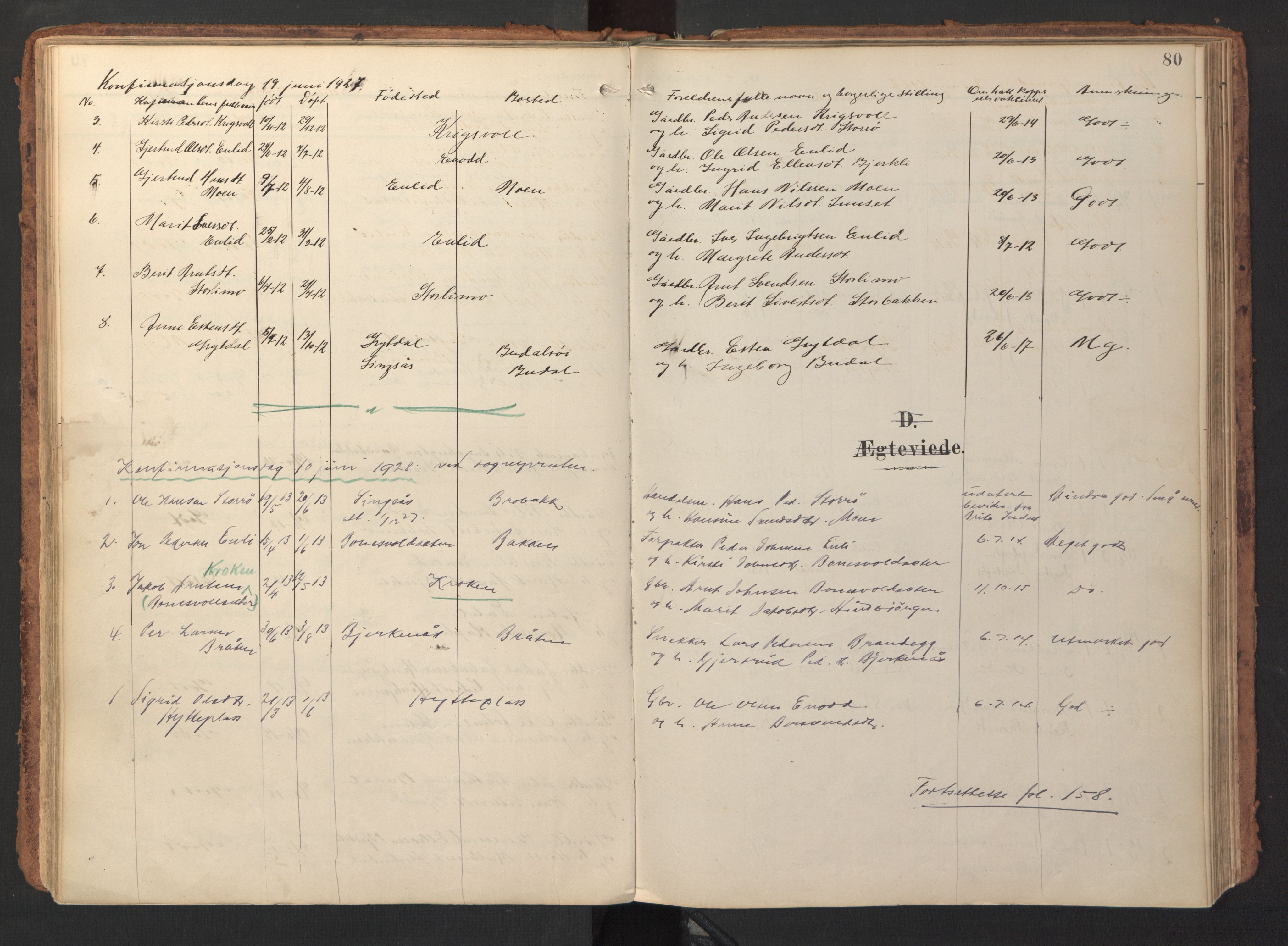 Ministerialprotokoller, klokkerbøker og fødselsregistre - Sør-Trøndelag, AV/SAT-A-1456/690/L1050: Ministerialbok nr. 690A01, 1889-1929, s. 80