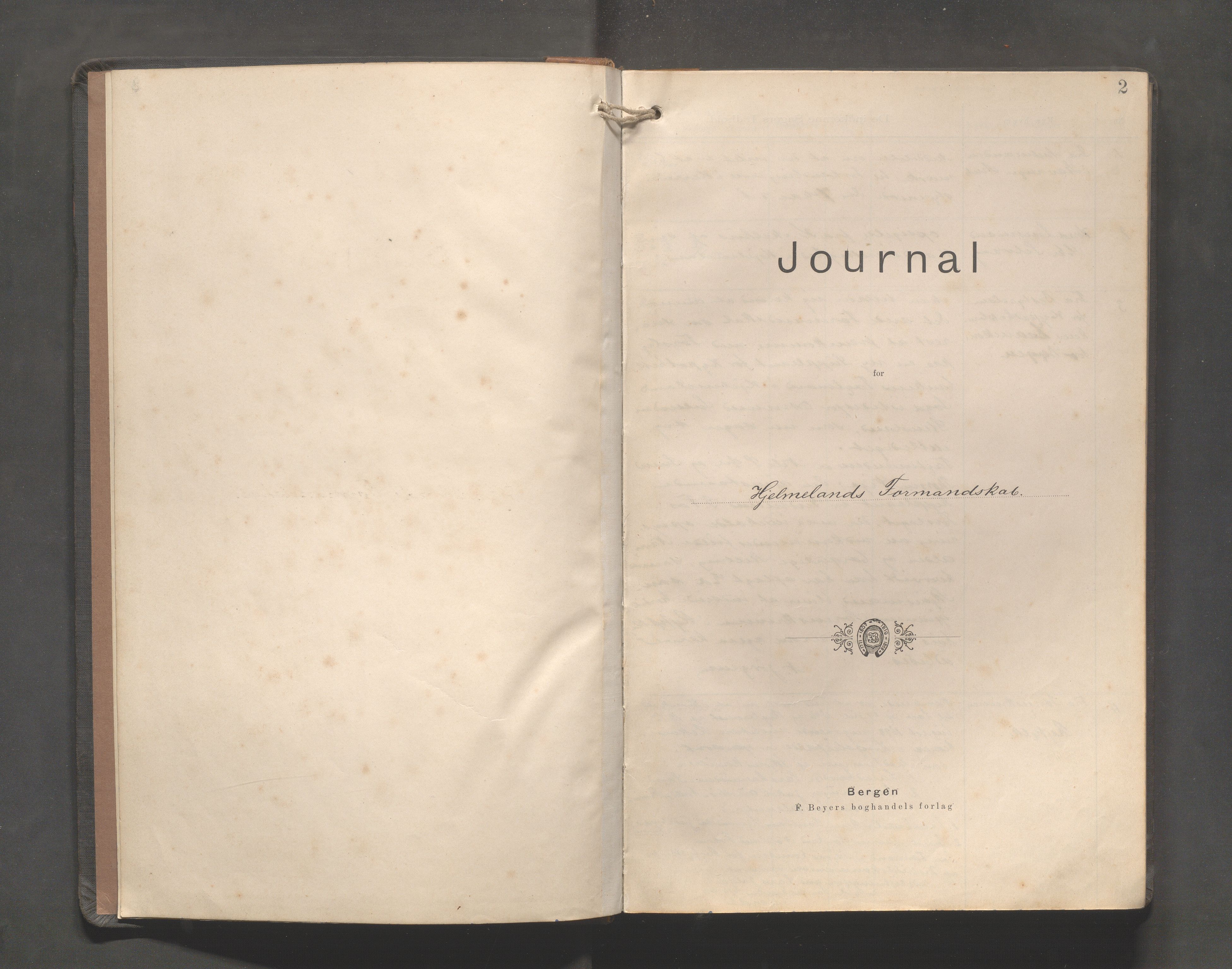 Hjelmeland kommune - Formannskapet, IKAR/K-102522/C/L0002: Journal, 1900-1907, s. 2