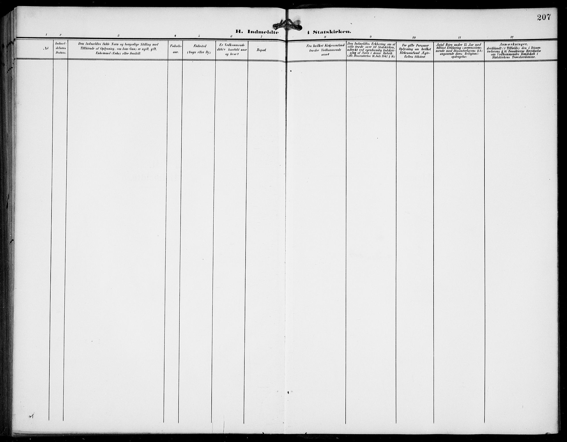 Jostedal sokneprestembete, AV/SAB-A-80601/H/Hab/Haba/L0002: Klokkerbok nr. A 2, 1907-1931, s. 207