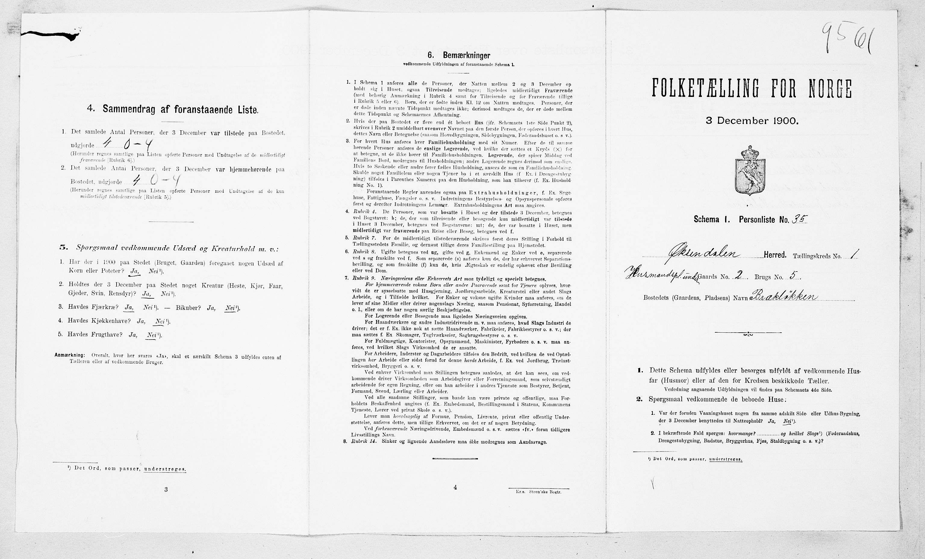 SAT, Folketelling 1900 for 1561 Øksendal herred, 1900, s. 62