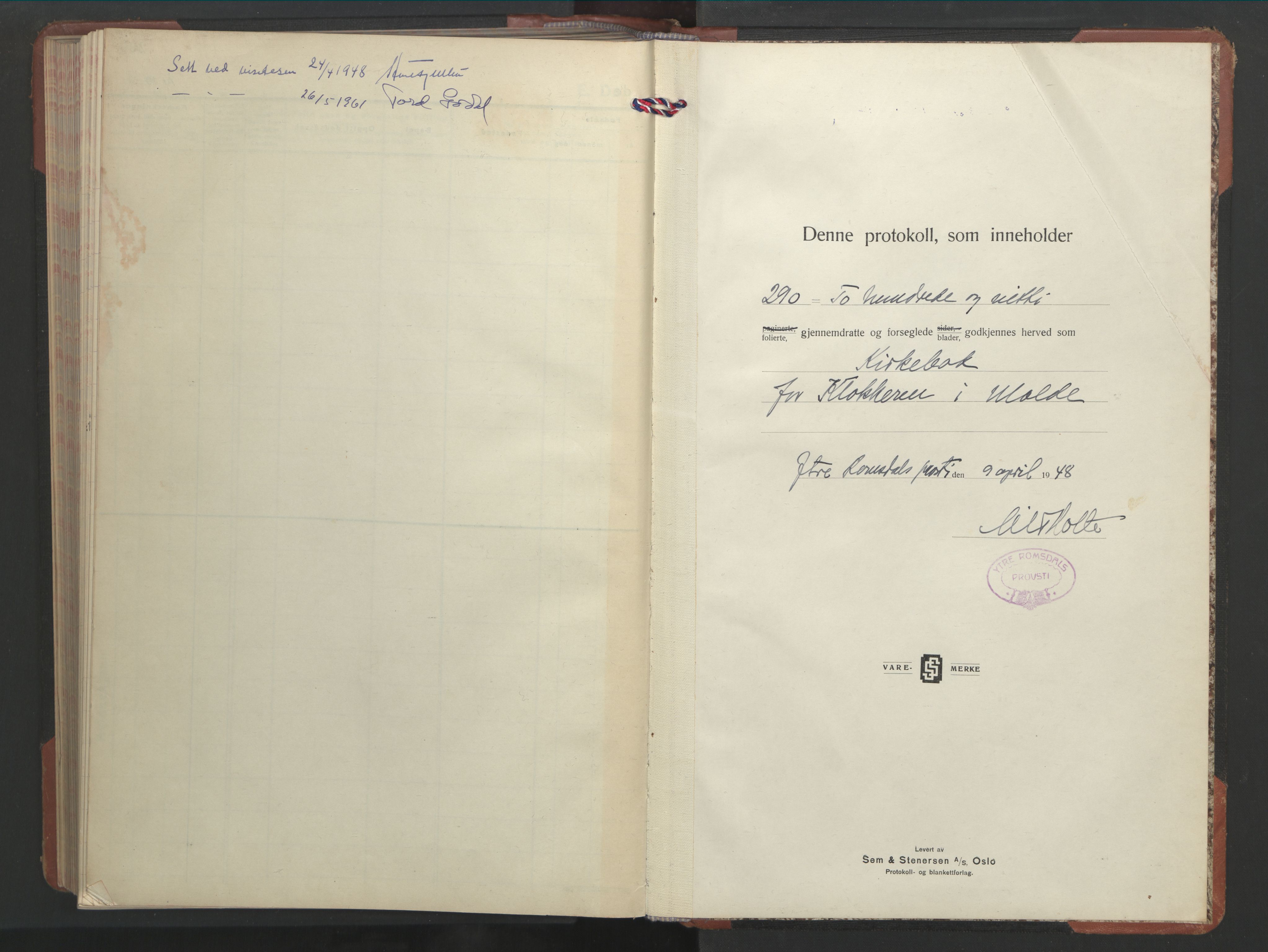 Ministerialprotokoller, klokkerbøker og fødselsregistre - Møre og Romsdal, SAT/A-1454/558/L0705: Klokkerbok nr. 558C06, 1940-1953