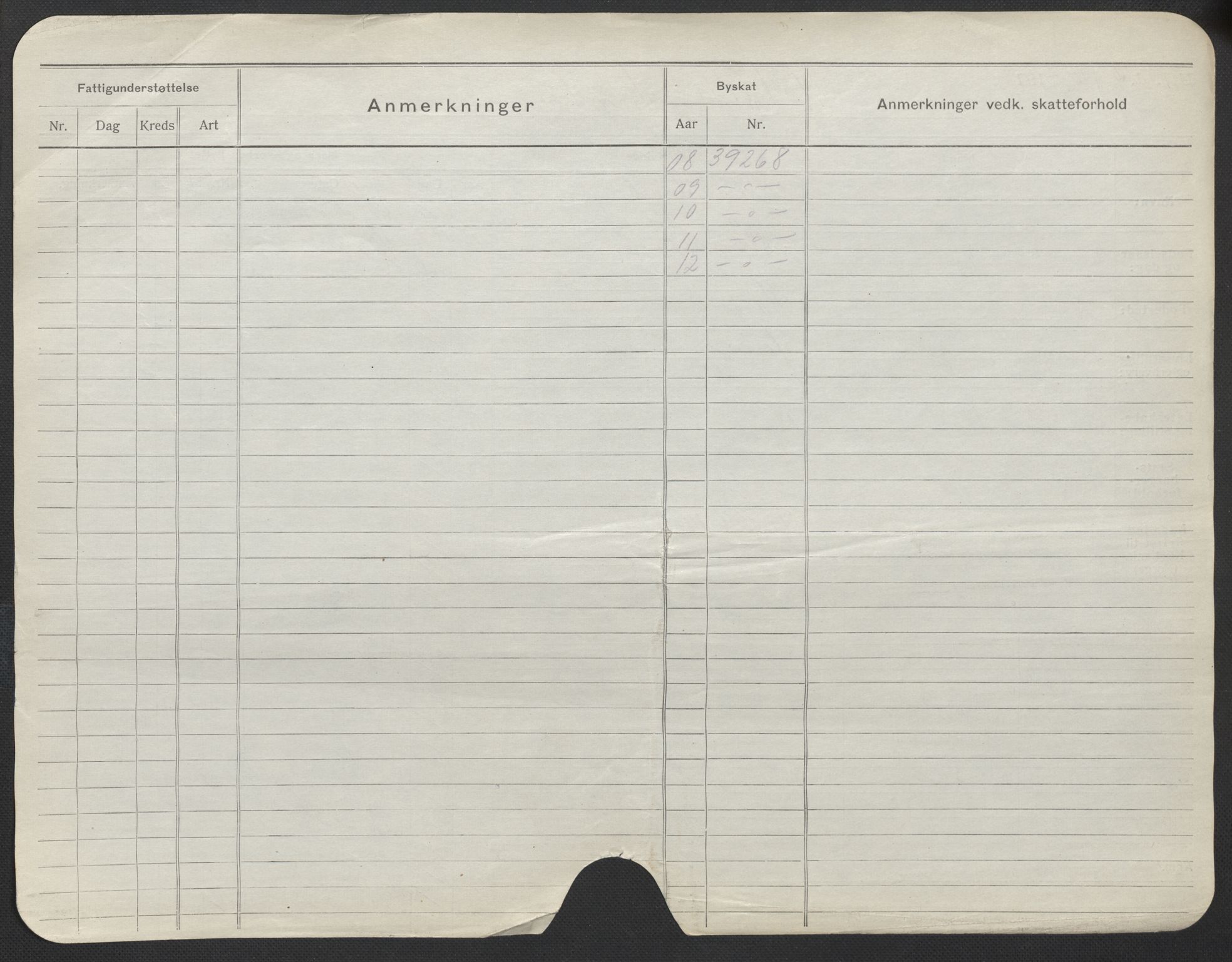 Oslo folkeregister, Registerkort, AV/SAO-A-11715/F/Fa/Fac/L0021: Kvinner, 1906-1914, s. 1176b