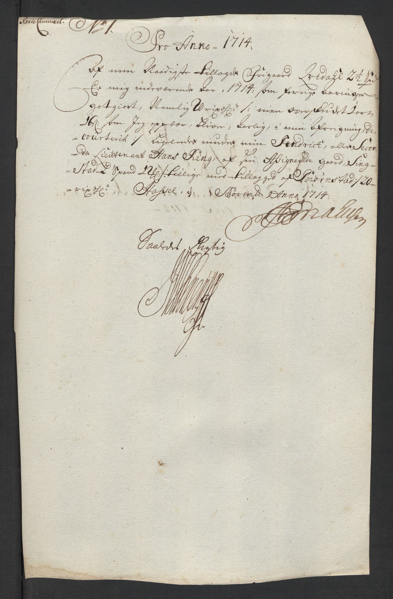 Rentekammeret inntil 1814, Reviderte regnskaper, Fogderegnskap, RA/EA-4092/R57/L3862: Fogderegnskap Fosen, 1714, s. 164