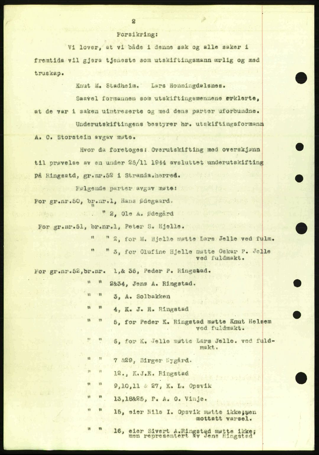 Nordre Sunnmøre sorenskriveri, AV/SAT-A-0006/1/2/2C/2Ca: Pantebok nr. A20a, 1945-1945, Dagboknr: 1109/1945