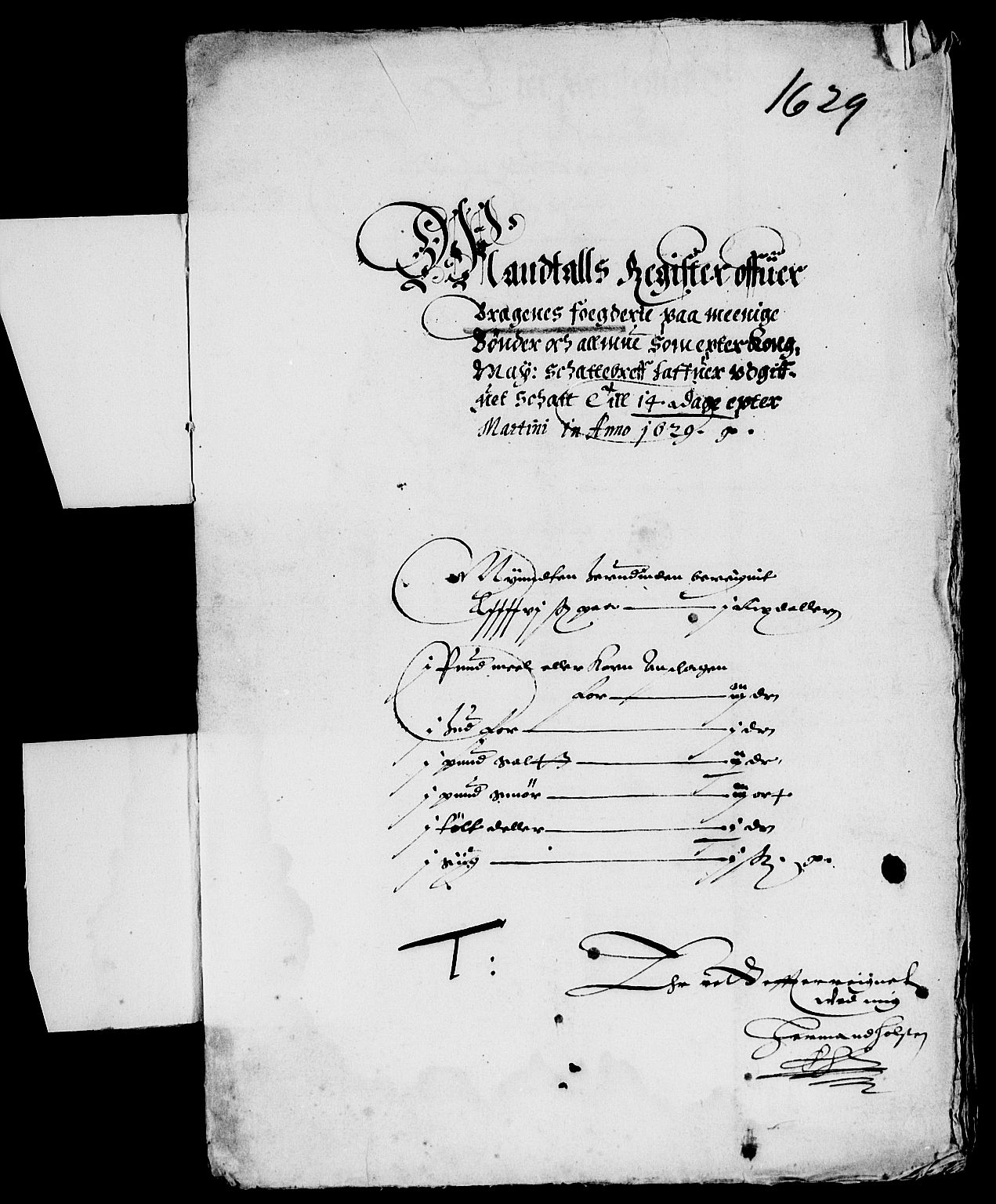 Rentekammeret inntil 1814, Reviderte regnskaper, Lensregnskaper, RA/EA-5023/R/Rb/Rba/L0096: Akershus len, 1629-1630