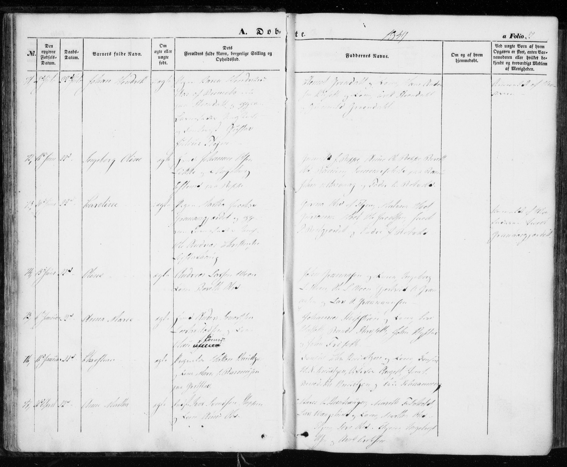Ministerialprotokoller, klokkerbøker og fødselsregistre - Sør-Trøndelag, AV/SAT-A-1456/606/L0291: Ministerialbok nr. 606A06, 1848-1856, s. 22