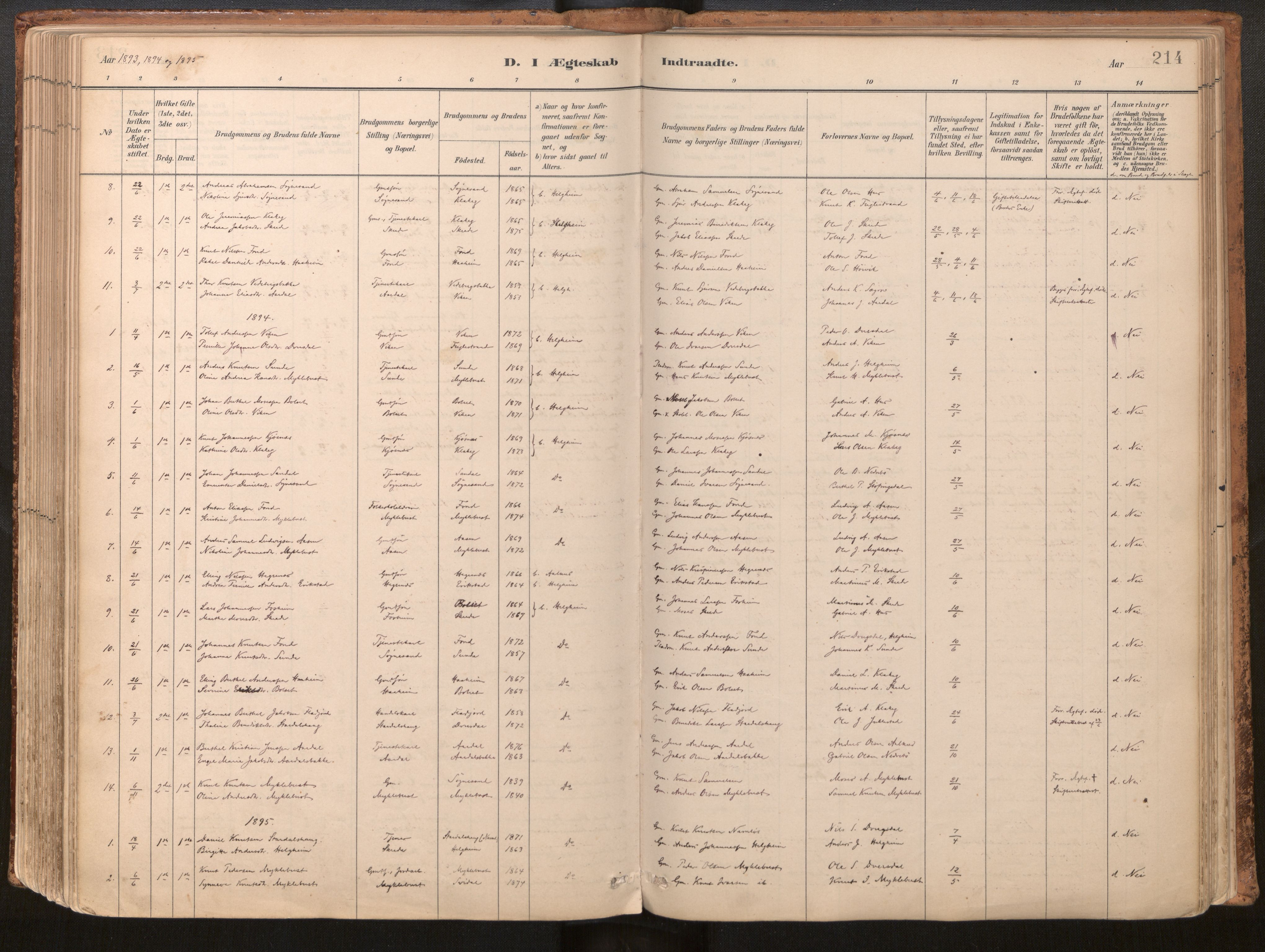 Jølster sokneprestembete, SAB/A-80701/H/Haa/Haac/L0001: Ministerialbok nr. C 1, 1882-1928, s. 214