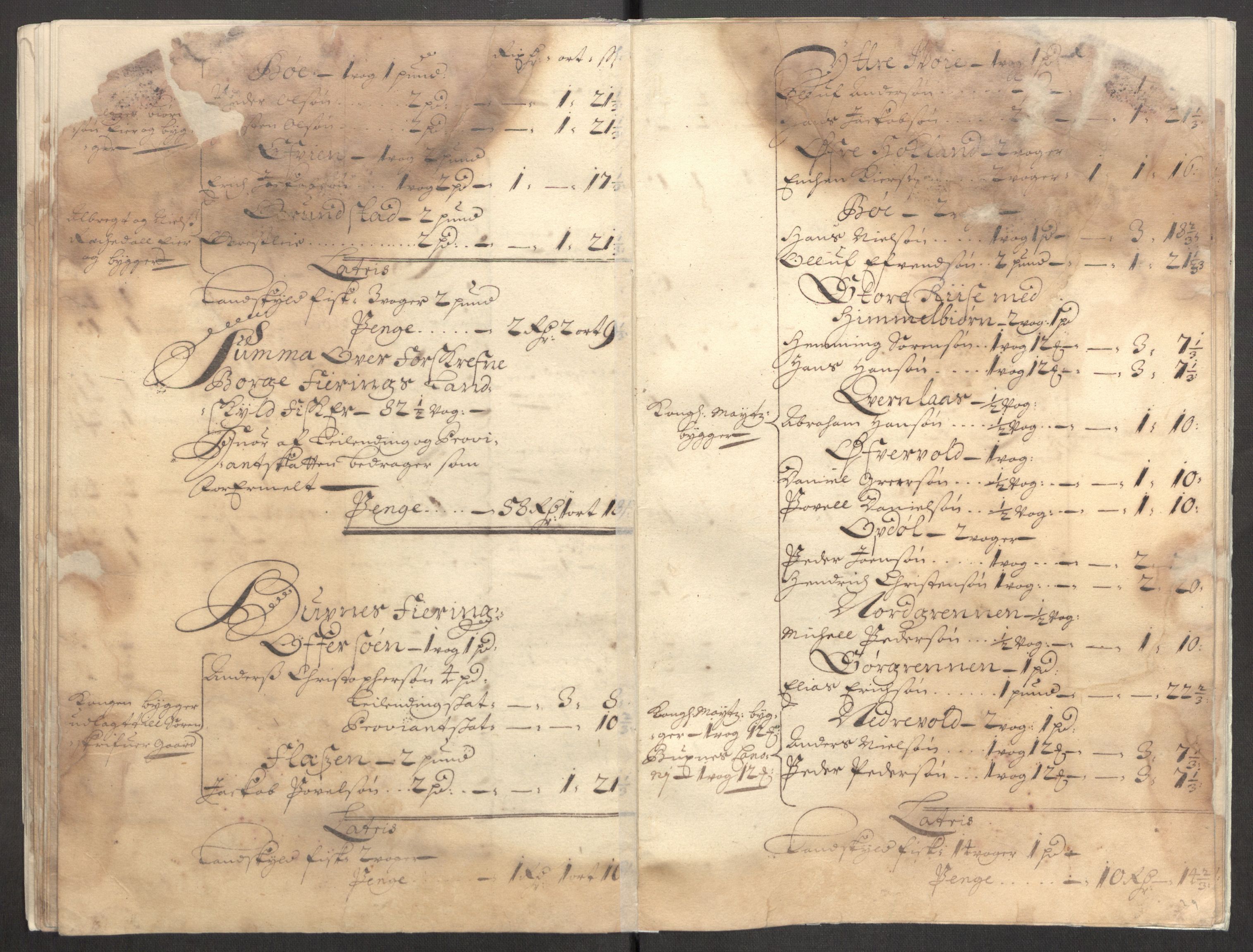Rentekammeret inntil 1814, Reviderte regnskaper, Fogderegnskap, RA/EA-4092/R67/L4678: Fogderegnskap Vesterålen, Andenes og Lofoten, 1696-1708, s. 403