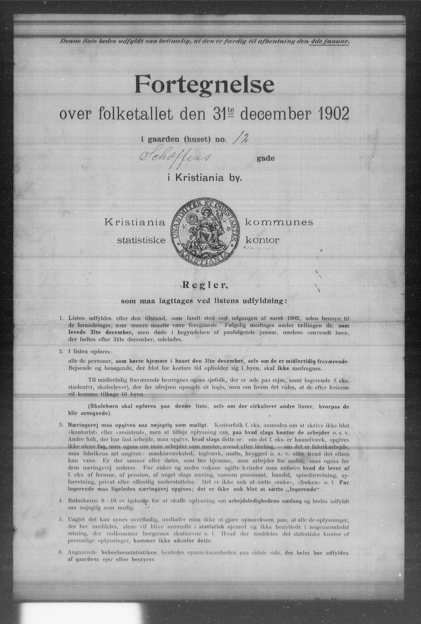 OBA, Kommunal folketelling 31.12.1902 for Kristiania kjøpstad, 1902, s. 17357