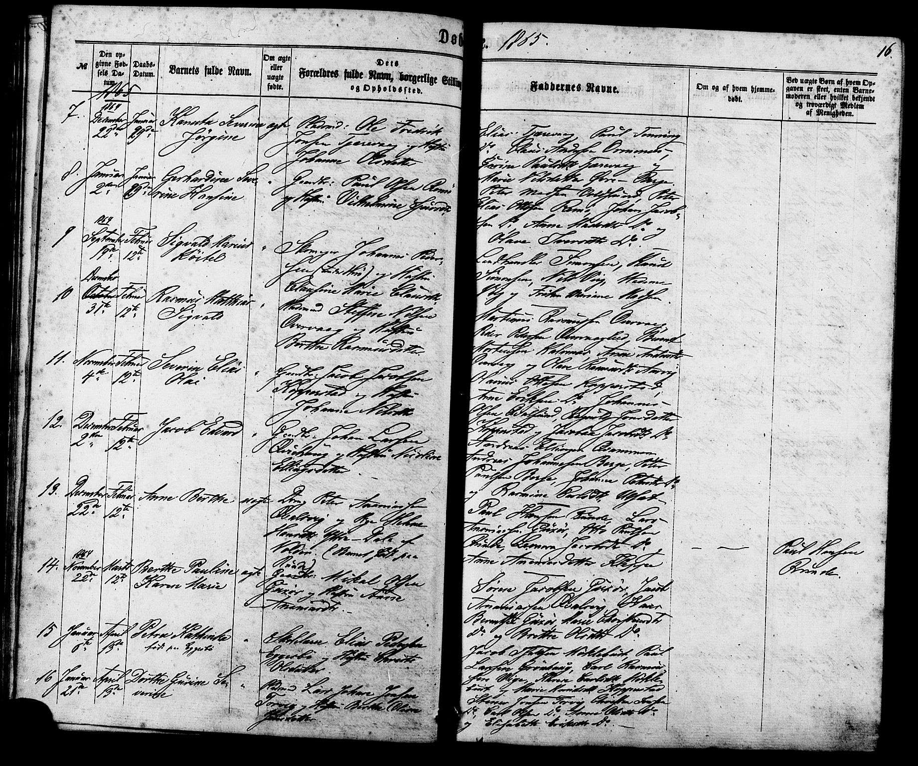 Ministerialprotokoller, klokkerbøker og fødselsregistre - Møre og Romsdal, AV/SAT-A-1454/507/L0071: Ministerialbok nr. 507A06, 1863-1878, s. 16