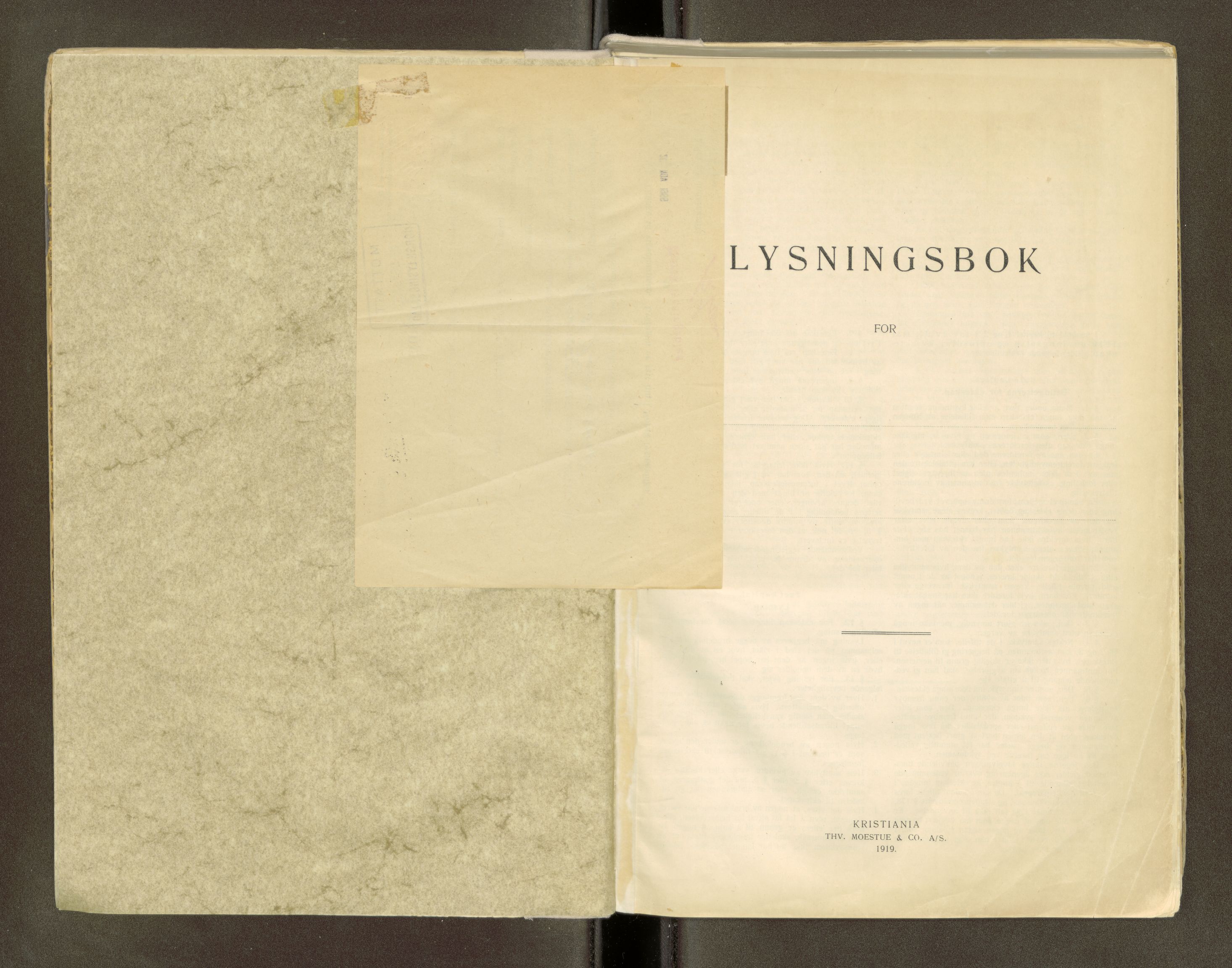 Kristiansund sorenskriveri, AV/SAT-A-0019/1.1/6/6E/L0109: Lysningsbok, 1919-1969