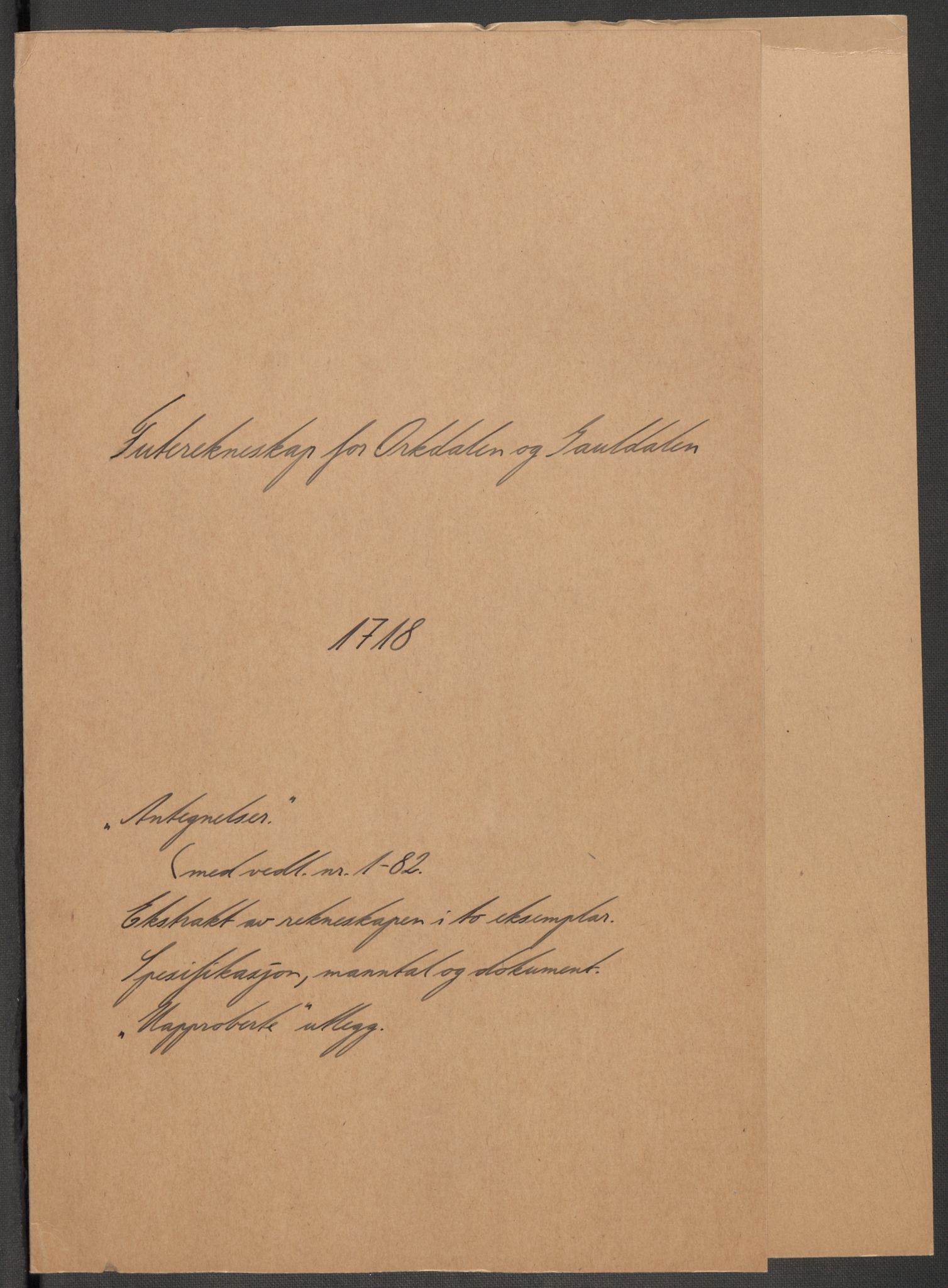 Rentekammeret inntil 1814, Reviderte regnskaper, Fogderegnskap, RA/EA-4092/R60/L3972: Fogderegnskap Orkdal og Gauldal, 1718, s. 326