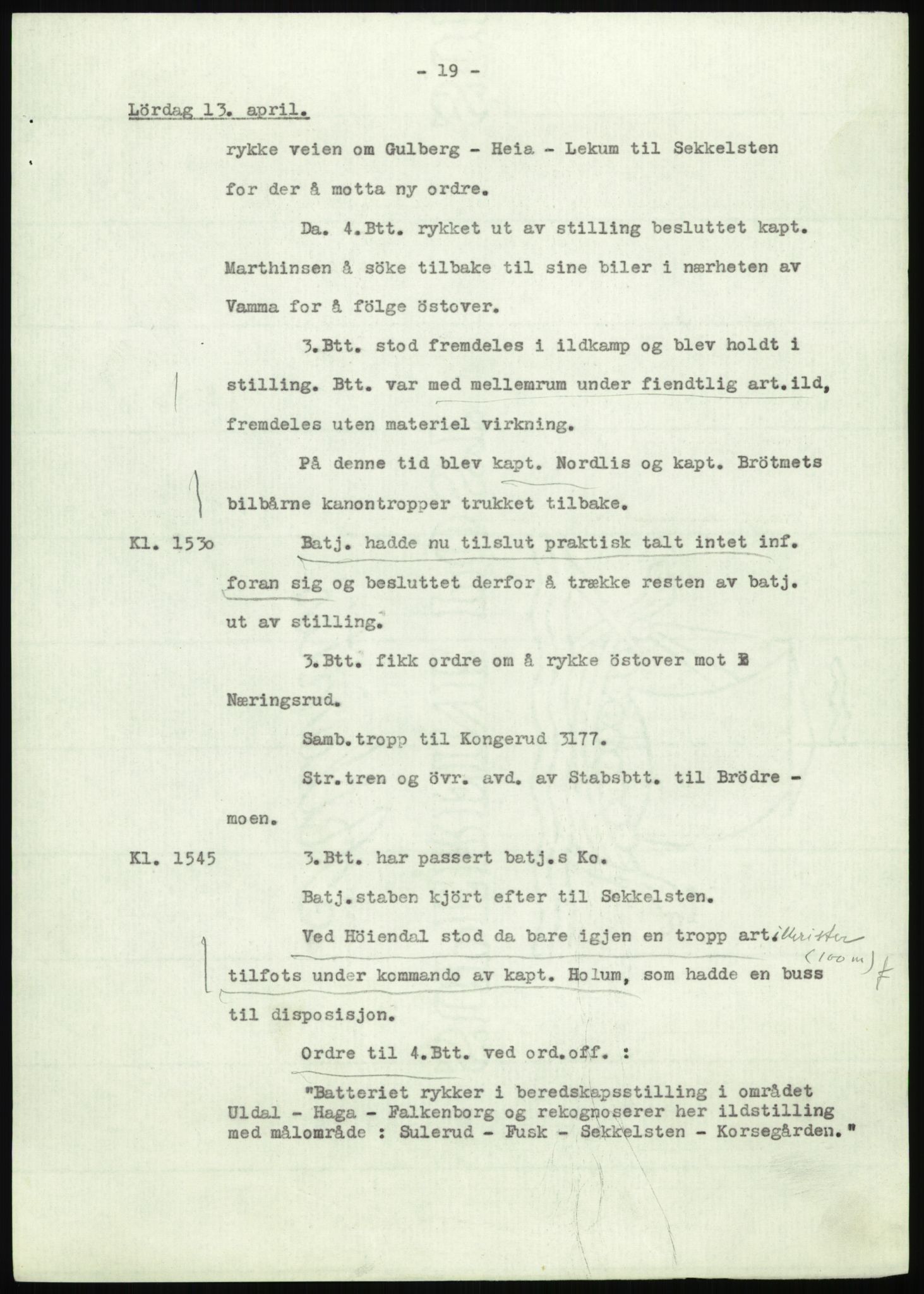 Forsvaret, Forsvarets krigshistoriske avdeling, AV/RA-RAFA-2017/Y/Yb/L0058: II-C-11-161  -  1. Divisjon, 1940, s. 78