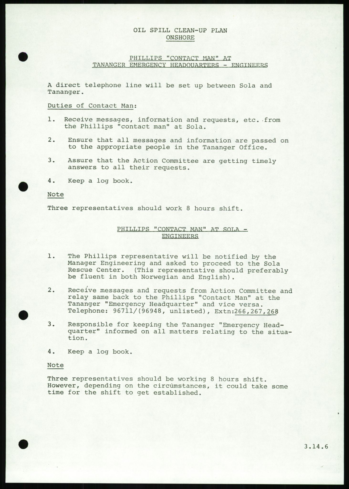 Justisdepartementet, Granskningskommisjonen ved Alexander Kielland-ulykken 27.3.1980, AV/RA-S-1165/D/L0016: O Beredskapsplaner (Doku.liste + O1-O3 av 3), 1980-1981, s. 168