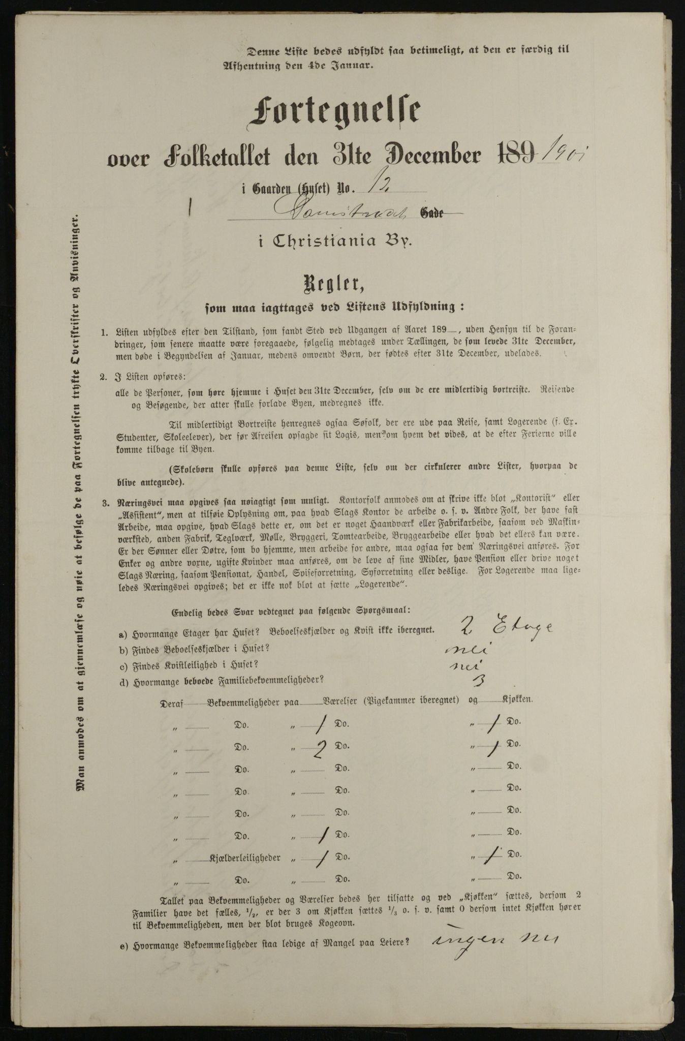 OBA, Kommunal folketelling 31.12.1901 for Kristiania kjøpstad, 1901, s. 2336