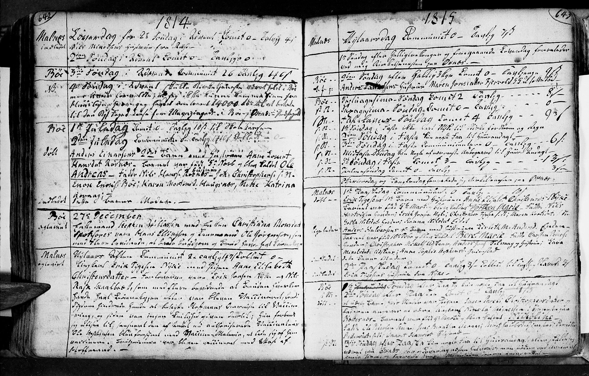 Ministerialprotokoller, klokkerbøker og fødselsregistre - Nordland, AV/SAT-A-1459/891/L1297: Ministerialbok nr. 891A02, 1759-1820, s. 642-643