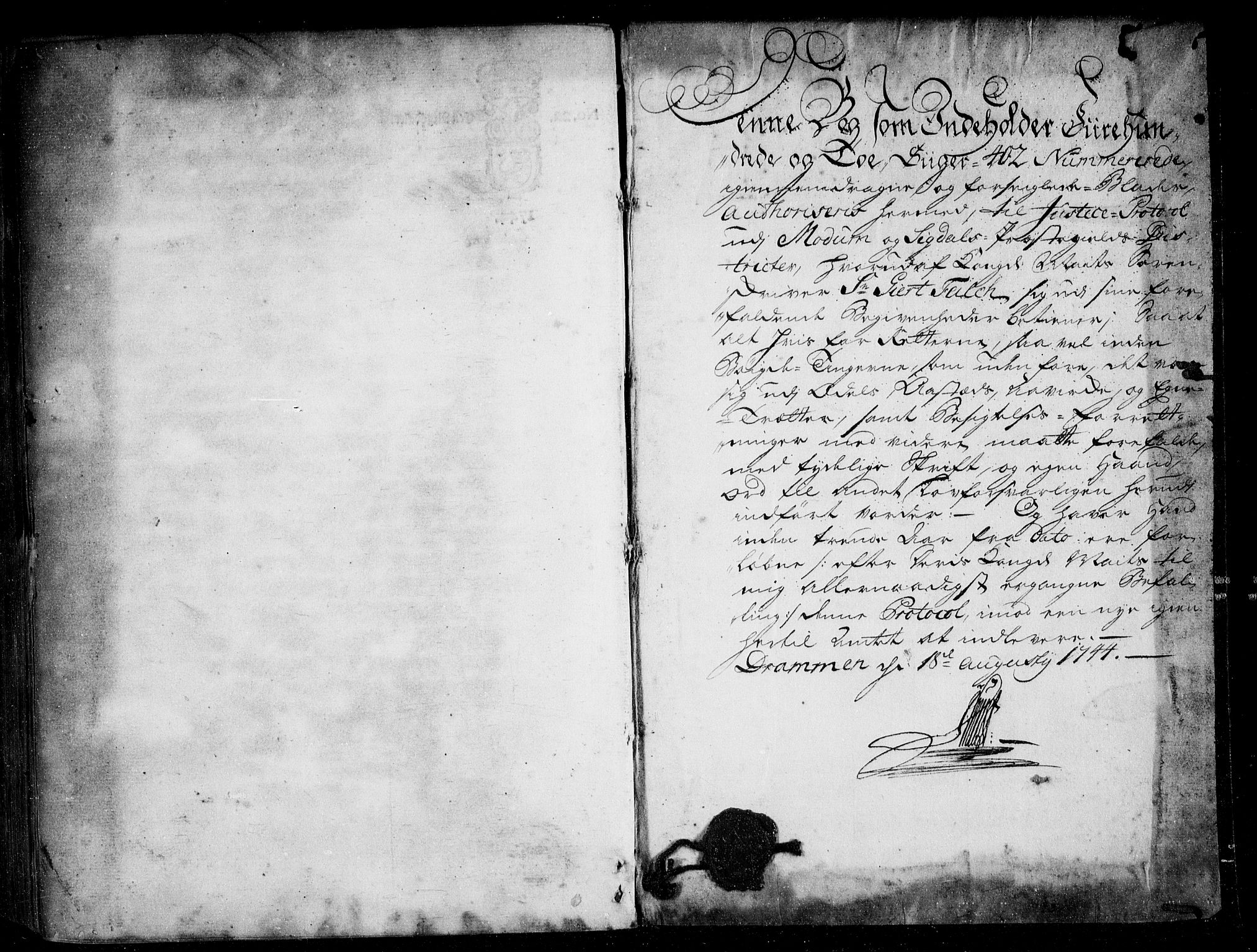 Eiker, Modum og Sigdal sorenskriveri, SAKO/A-123/F/Fa/Fac/L0002: Tingbok, 1745-1748