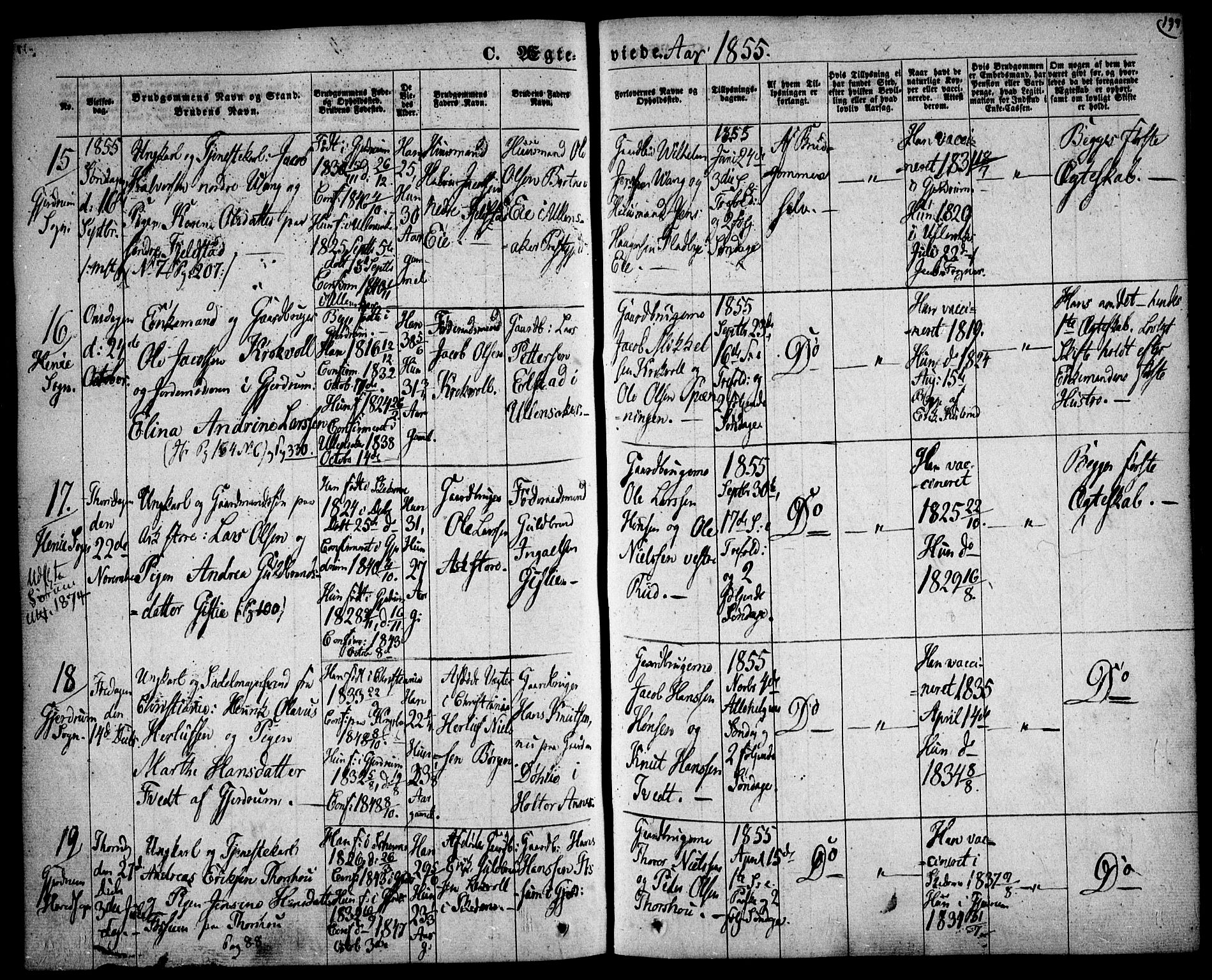 Gjerdrum prestekontor Kirkebøker, AV/SAO-A-10412b/F/Fa/L0006: Ministerialbok nr. I 6, 1845-1856, s. 197