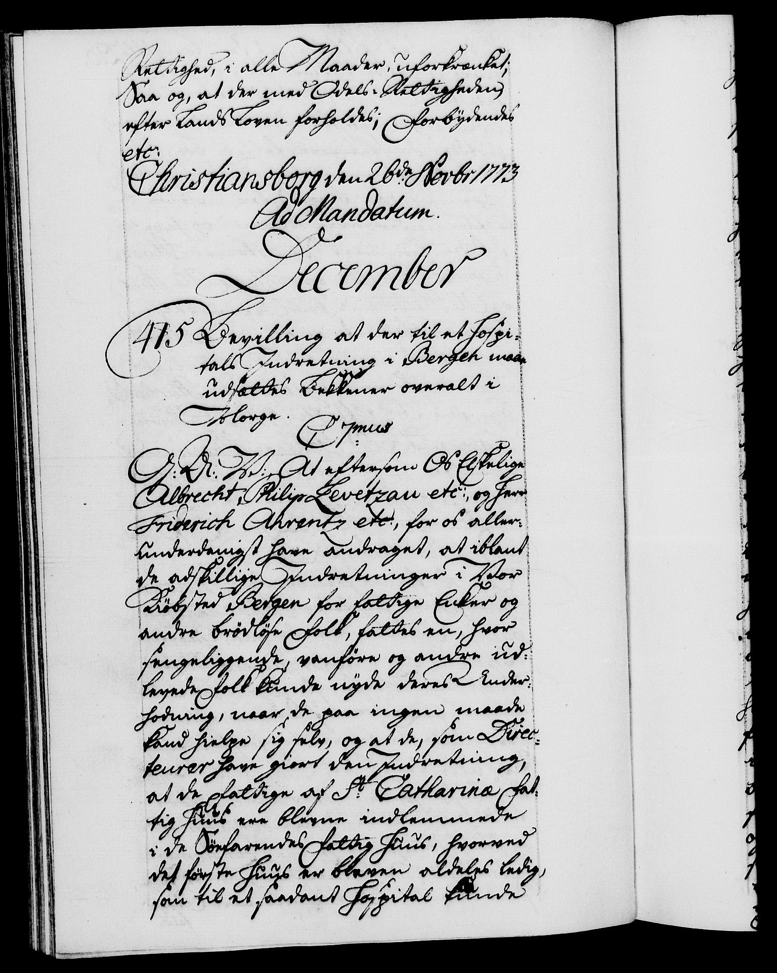 Danske Kanselli 1572-1799, RA/EA-3023/F/Fc/Fca/Fcaa/L0046: Norske registre, 1773-1775, s. 296b