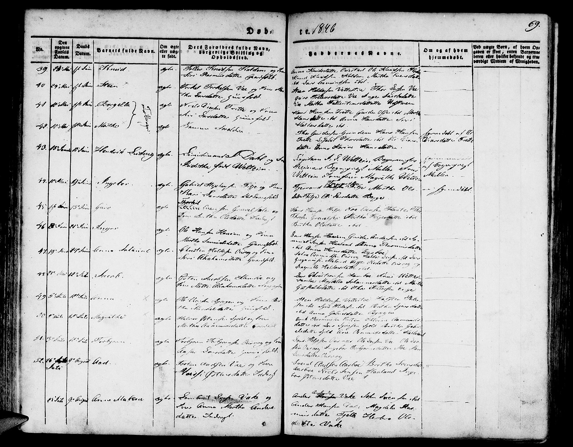 Etne sokneprestembete, AV/SAB-A-75001/H/Haa: Ministerialbok nr. A 7, 1831-1847, s. 69