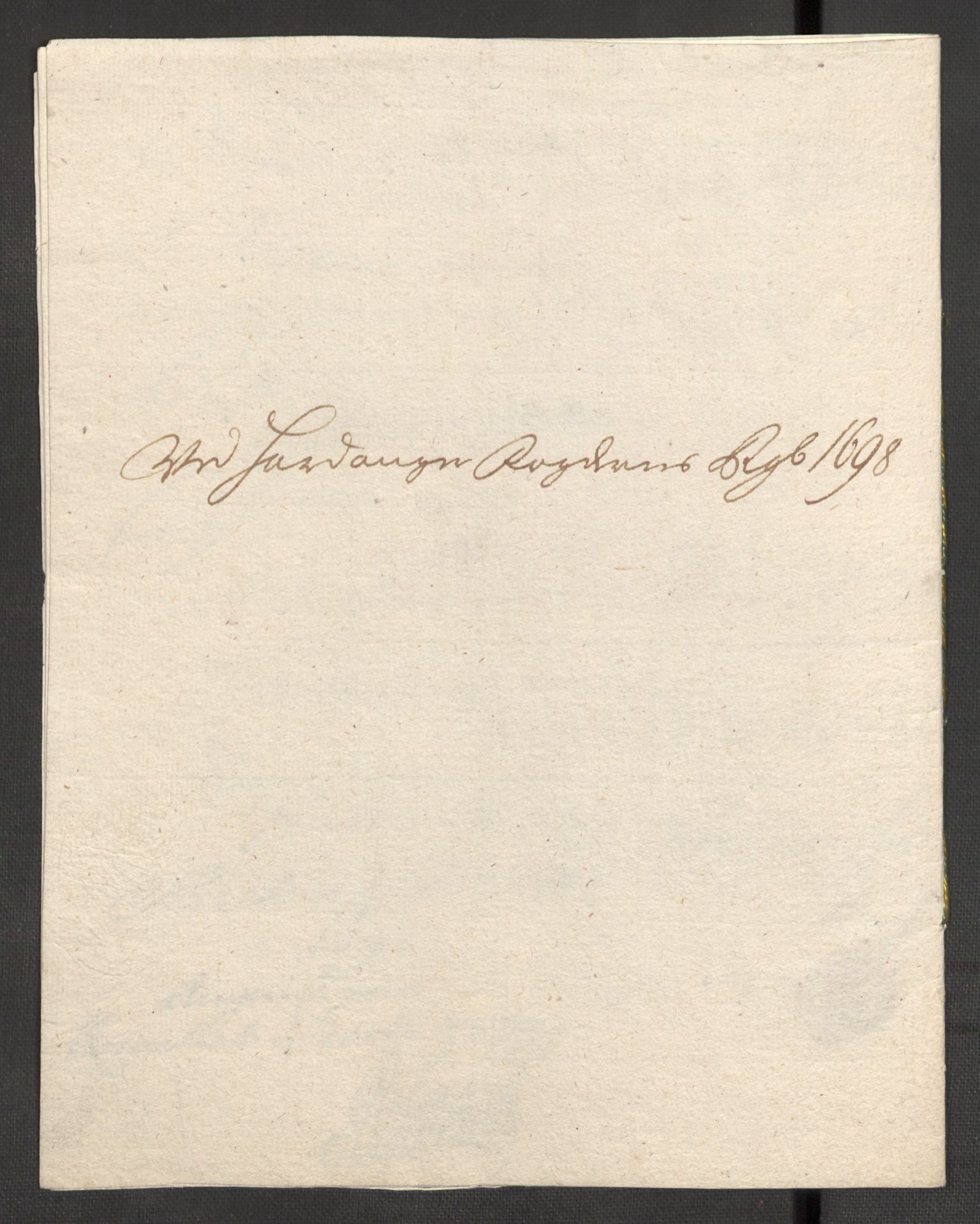 Rentekammeret inntil 1814, Reviderte regnskaper, Fogderegnskap, RA/EA-4092/R48/L2977: Fogderegnskap Sunnhordland og Hardanger, 1697-1698, s. 440