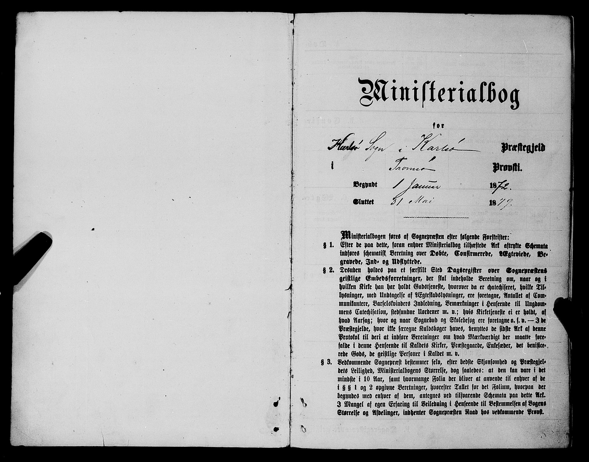 Karlsøy sokneprestembete, AV/SATØ-S-1299/H/Ha/Haa/L0005kirke: Ministerialbok nr. 5, 1872-1878