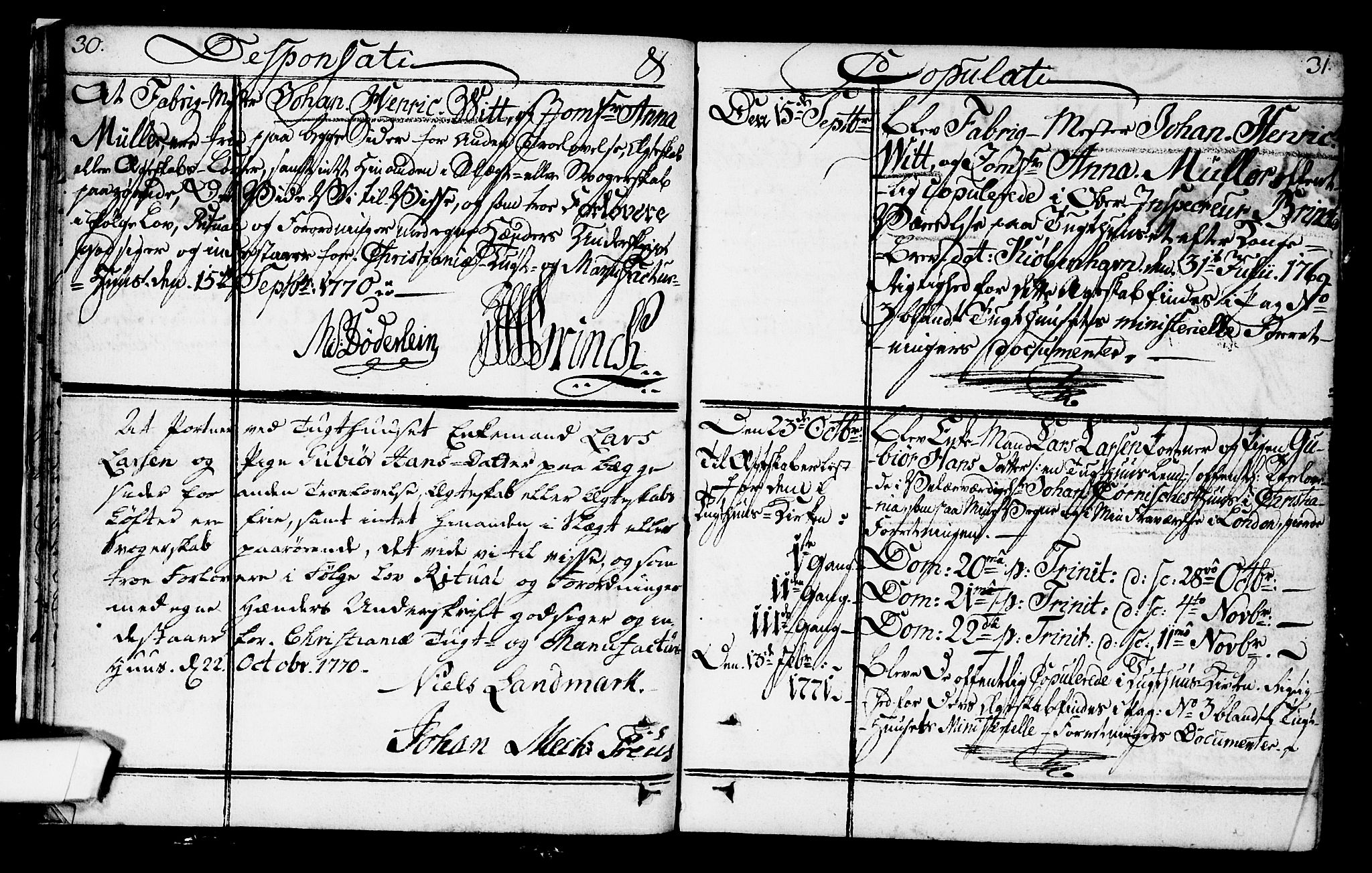 Kristiania tukthusprest Kirkebøker, AV/SAO-A-10881/F/Fa/L0001: Ministerialbok nr. 1, 1758-1828, s. 30-31