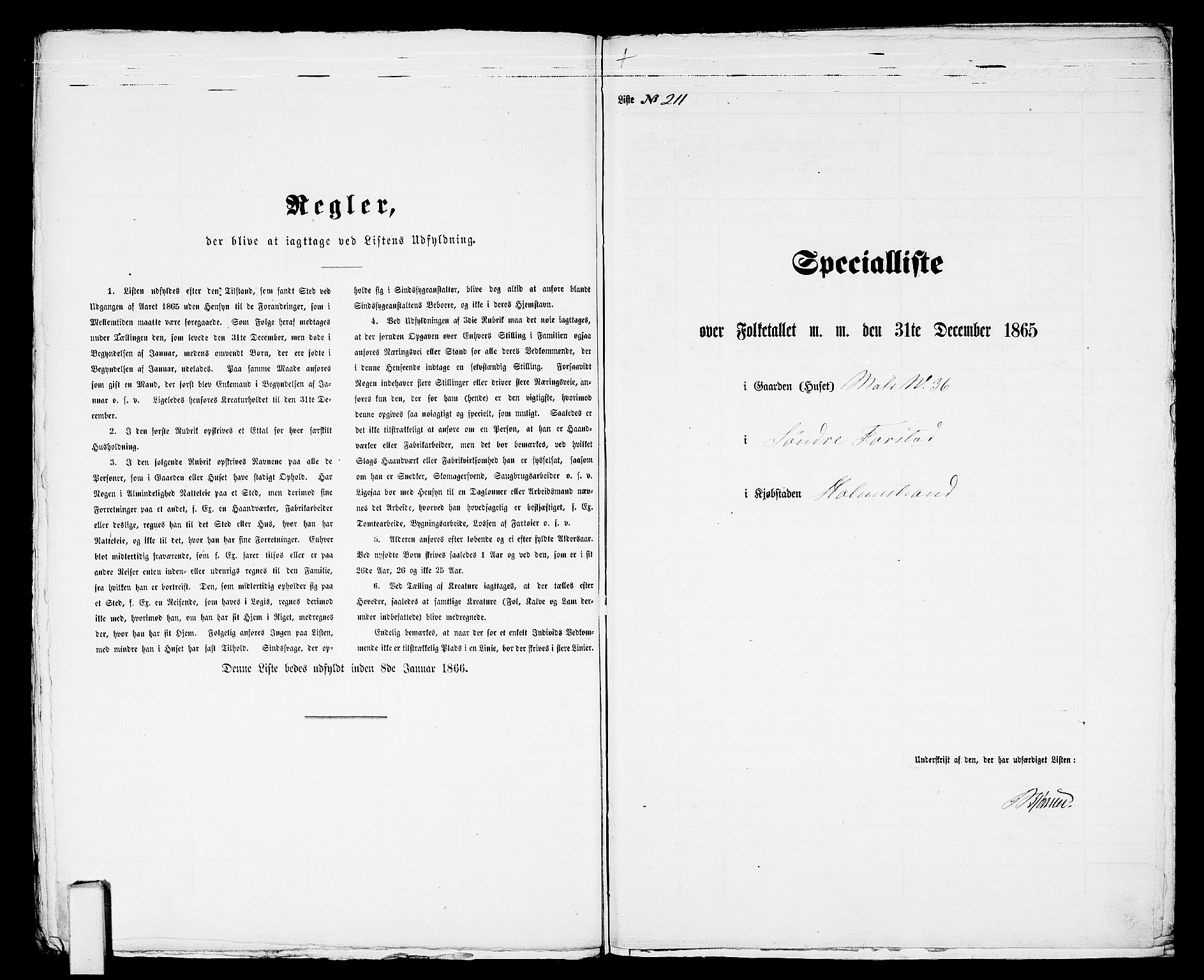 RA, Folketelling 1865 for 0702B Botne prestegjeld, Holmestrand kjøpstad, 1865, s. 431
