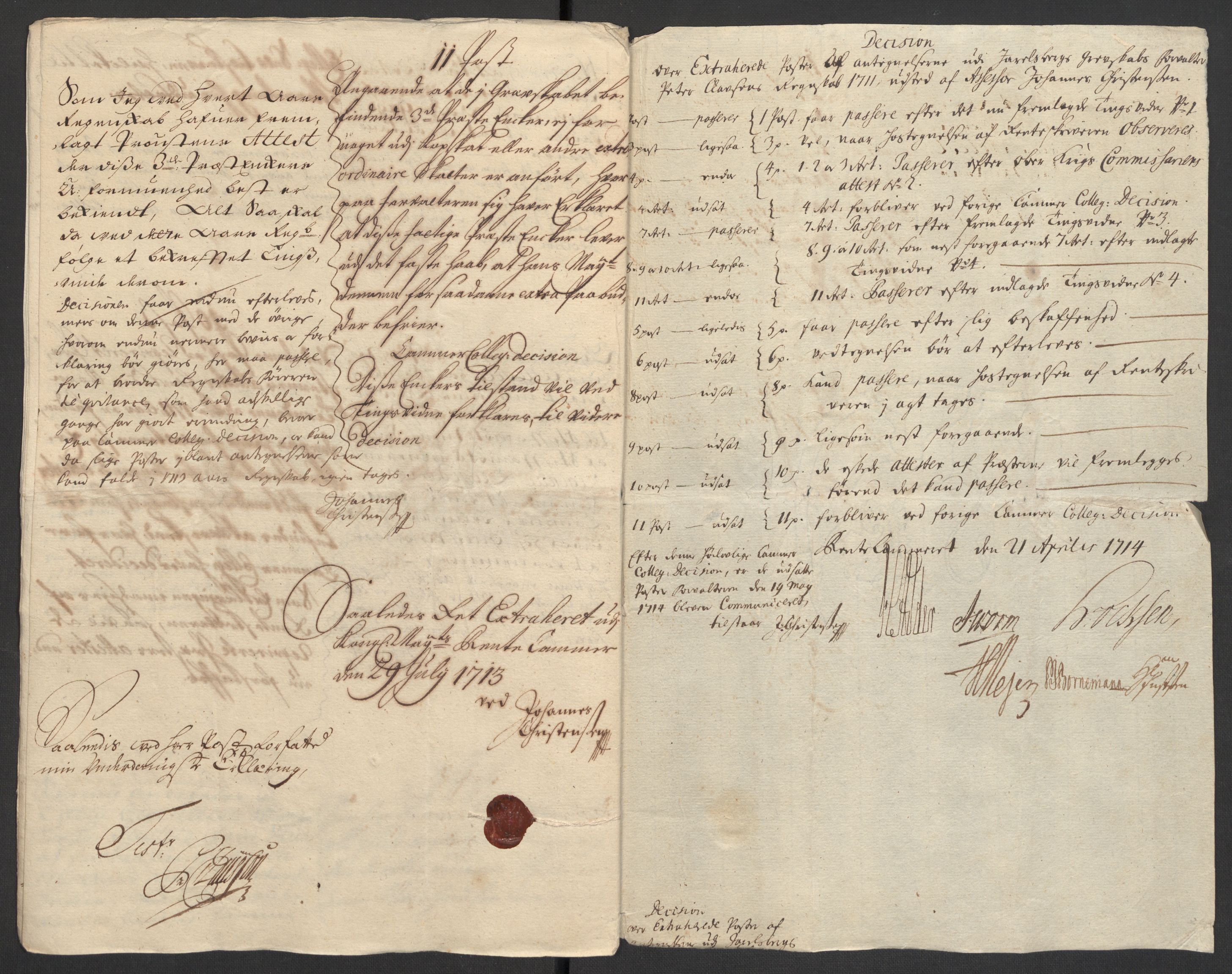 Rentekammeret inntil 1814, Reviderte regnskaper, Fogderegnskap, AV/RA-EA-4092/R32/L1876: Fogderegnskap Jarlsberg grevskap, 1711, s. 487