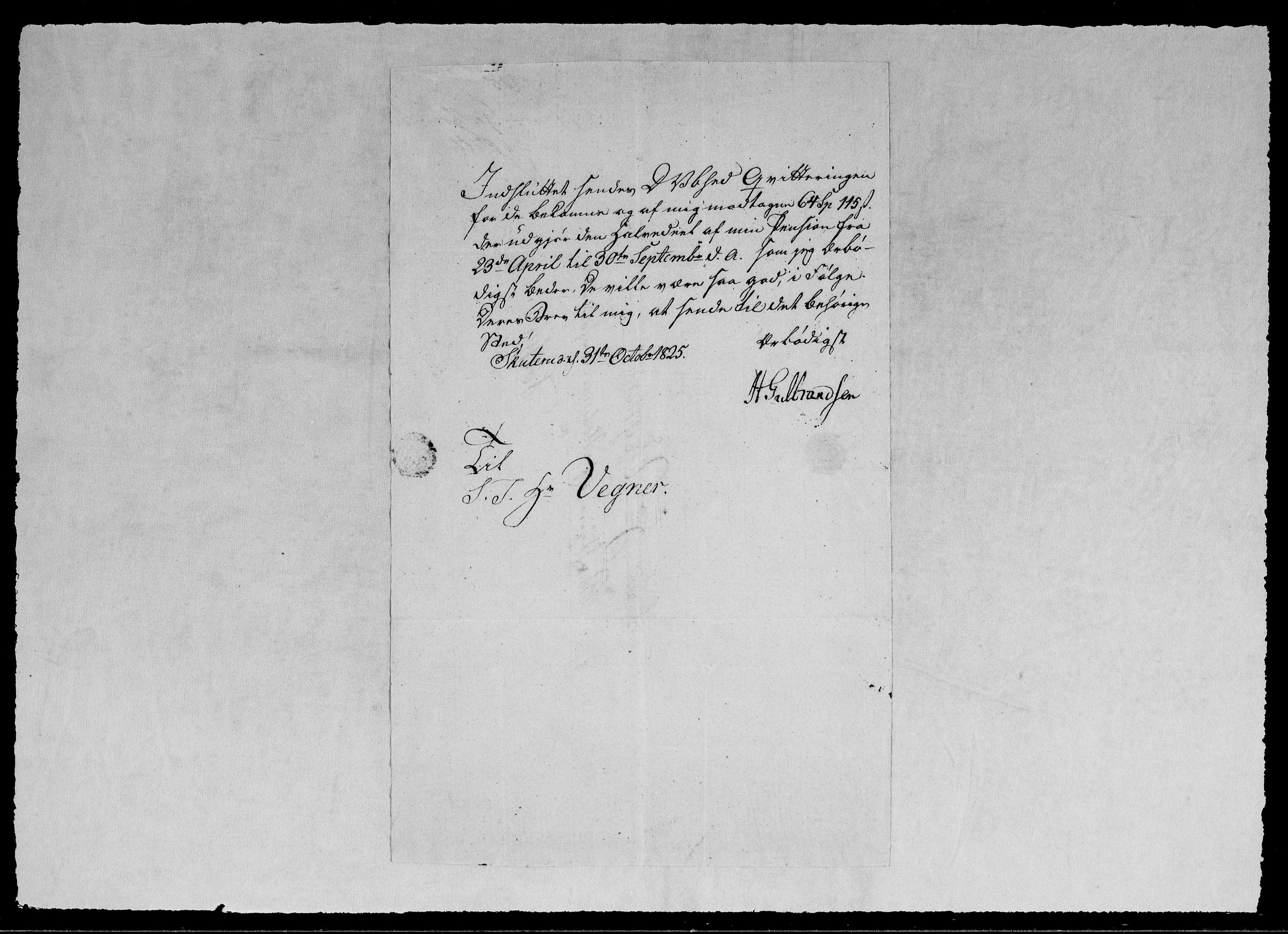 Modums Blaafarveværk, RA/PA-0157/G/Gb/L0095/0001: -- / Innkomne brev A - L, 1825-1826, s. 313