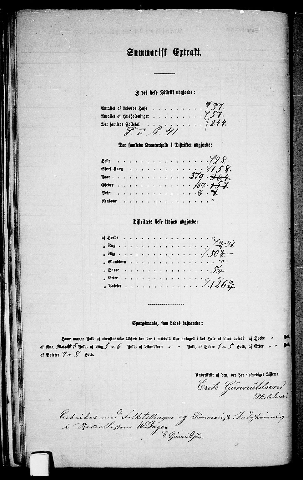 RA, Folketelling 1865 for 0929P Åmli prestegjeld, 1865, s. 38