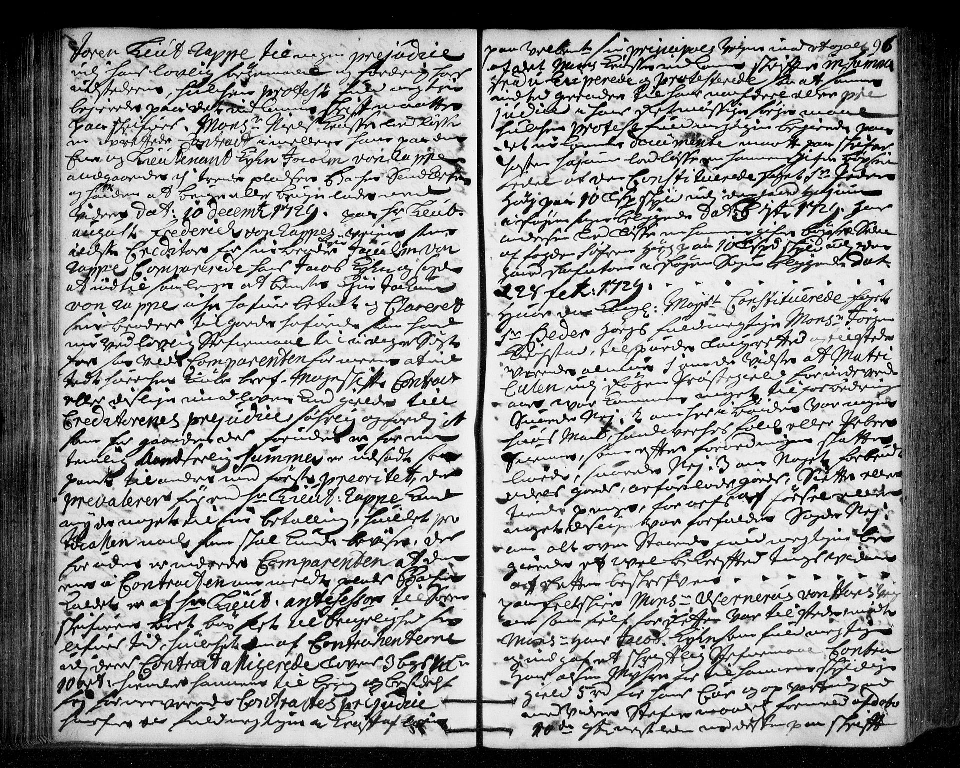 Lier, Røyken og Hurum sorenskriveri, SAKO/A-89/F/Fa/L0046: Tingbok, 1729-1733, s. 96