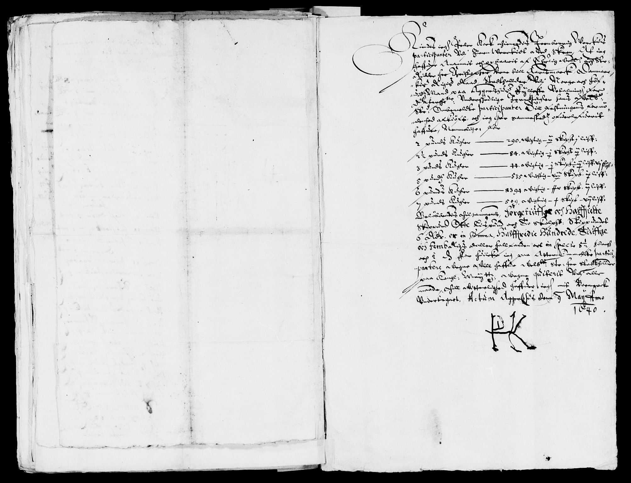 Rentekammeret inntil 1814, Reviderte regnskaper, Lensregnskaper, AV/RA-EA-5023/R/Rb/Rba/L0149: Akershus len, 1639-1640