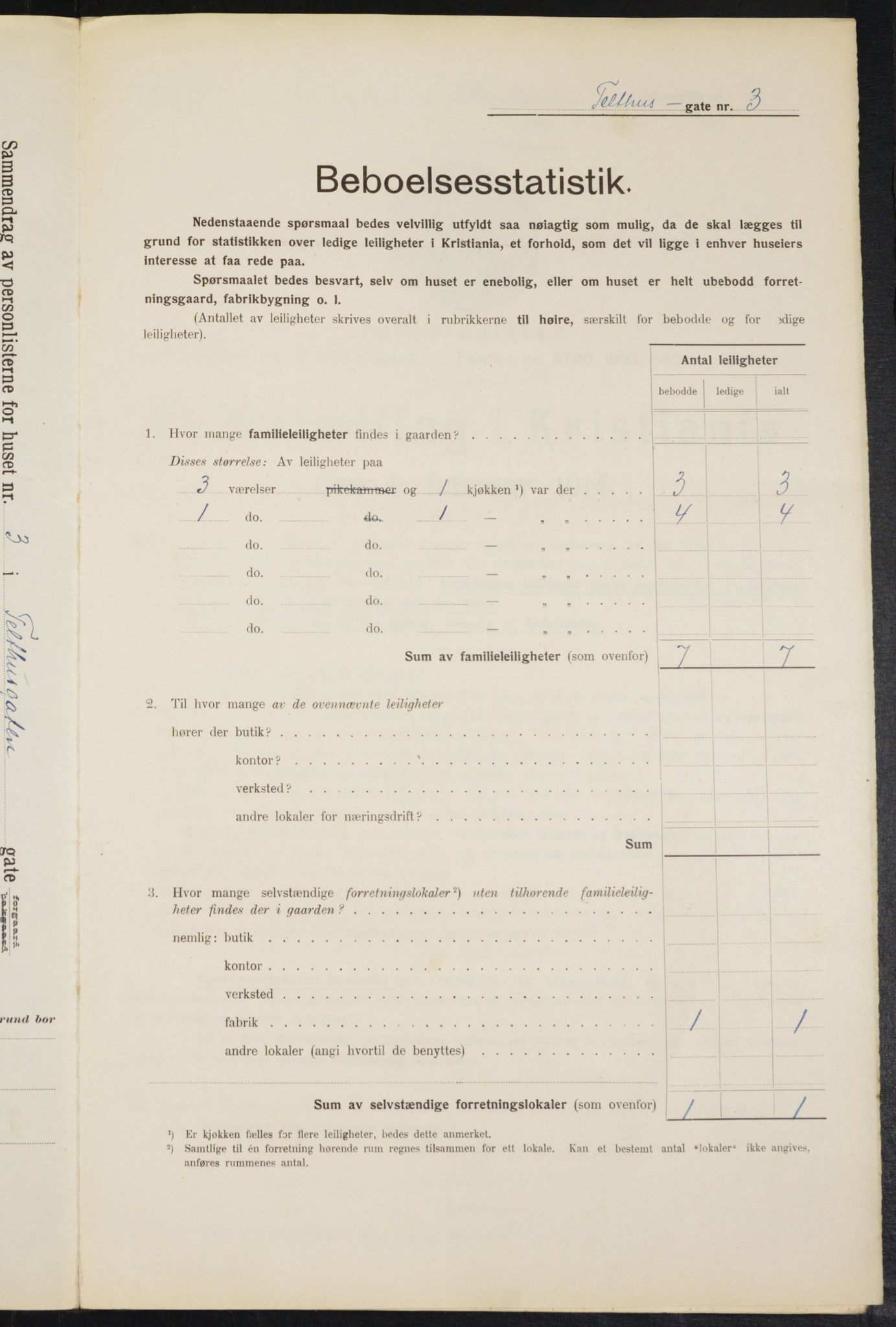 OBA, Kommunal folketelling 1.2.1914 for Kristiania, 1914, s. 108425