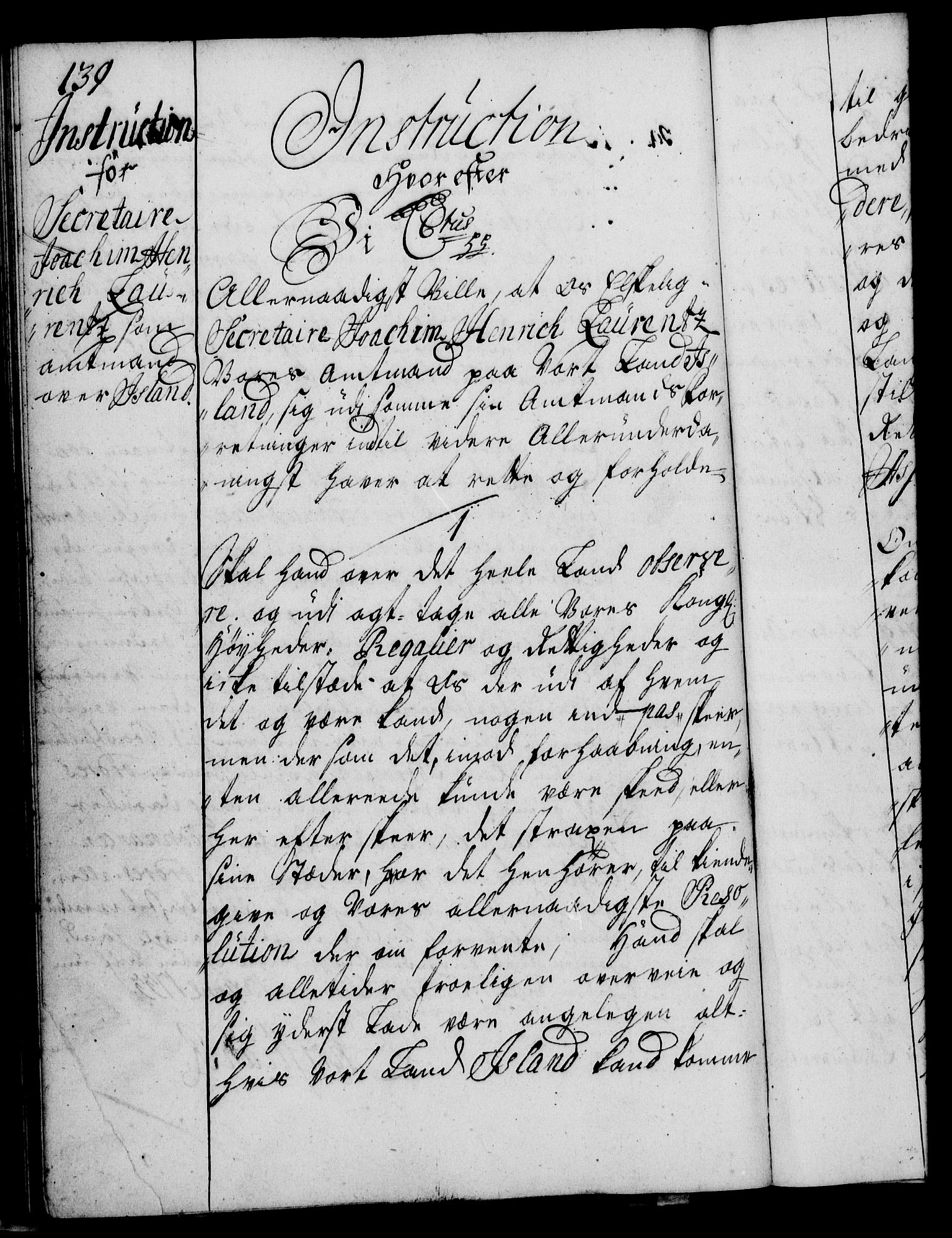 Rentekammeret, Kammerkanselliet, RA/EA-3111/G/Gg/Ggi/L0002: Norsk instruksjonsprotokoll med register (merket RK 53.35), 1729-1751, s. 139