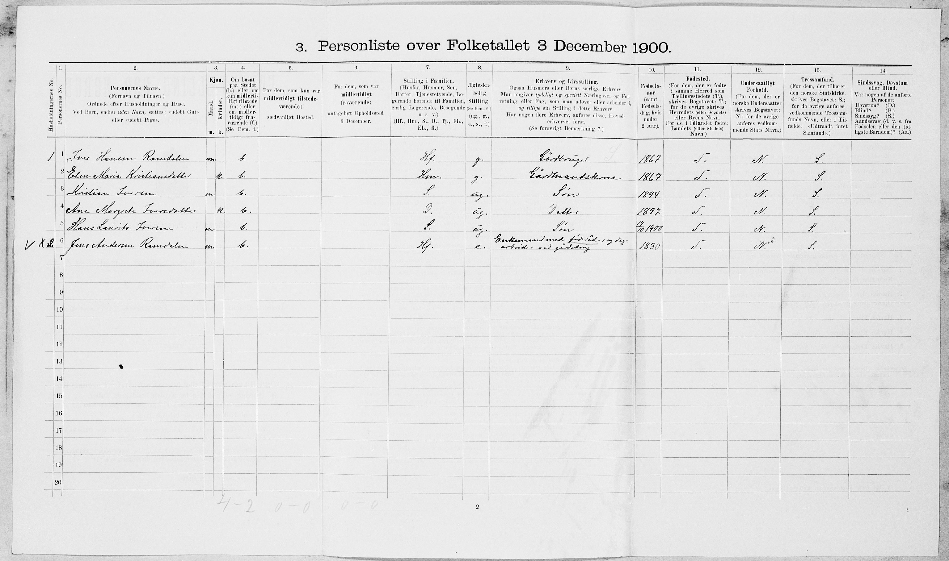 SAT, Folketelling 1900 for 1718 Leksvik herred, 1900, s. 163